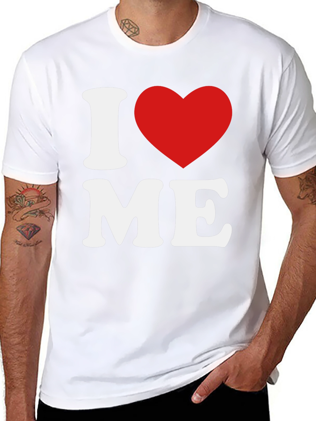 I Heart Me Black T-Shirt
