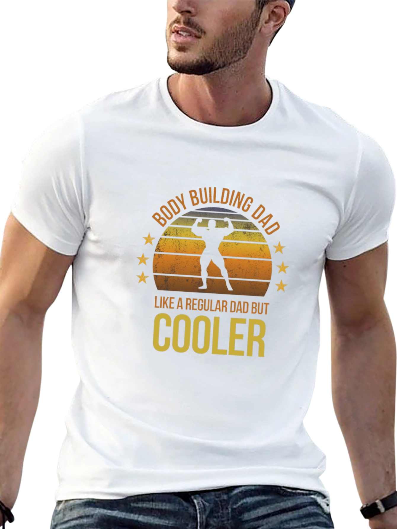 Bodybuilding Dad T-Shirt - Cooler Than Regular Dads!