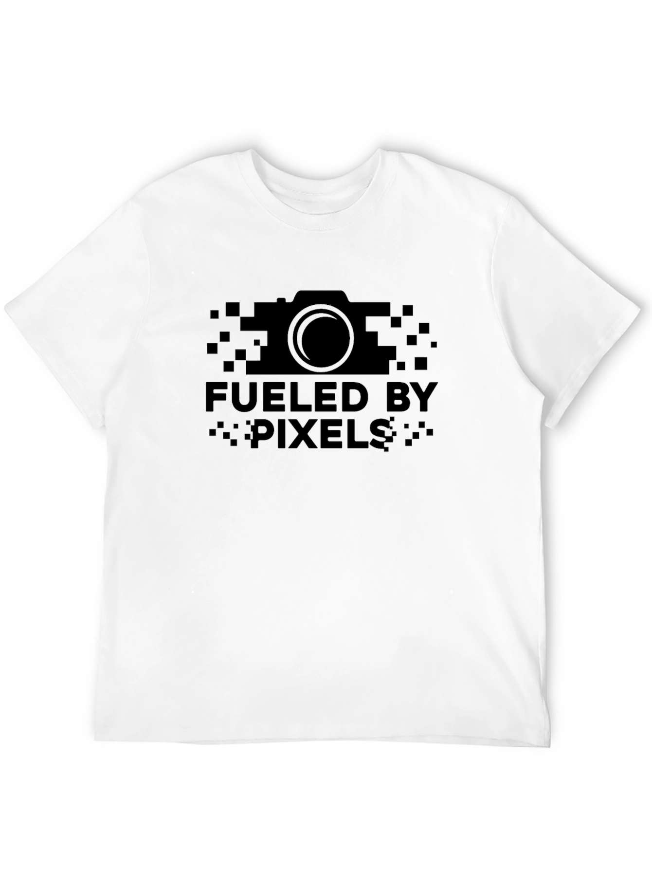 Fueled by Pixels Camera Graphic Black T-Shirt