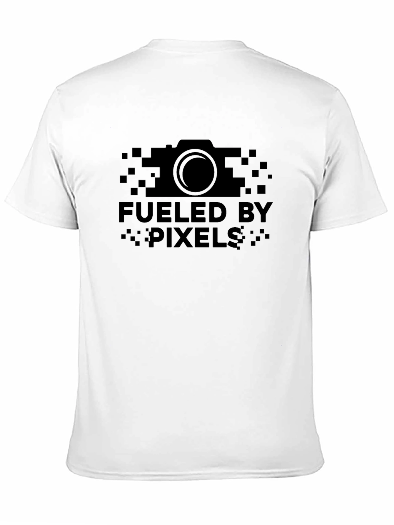 Fueled by Pixels Camera Graphic Black T-Shirt