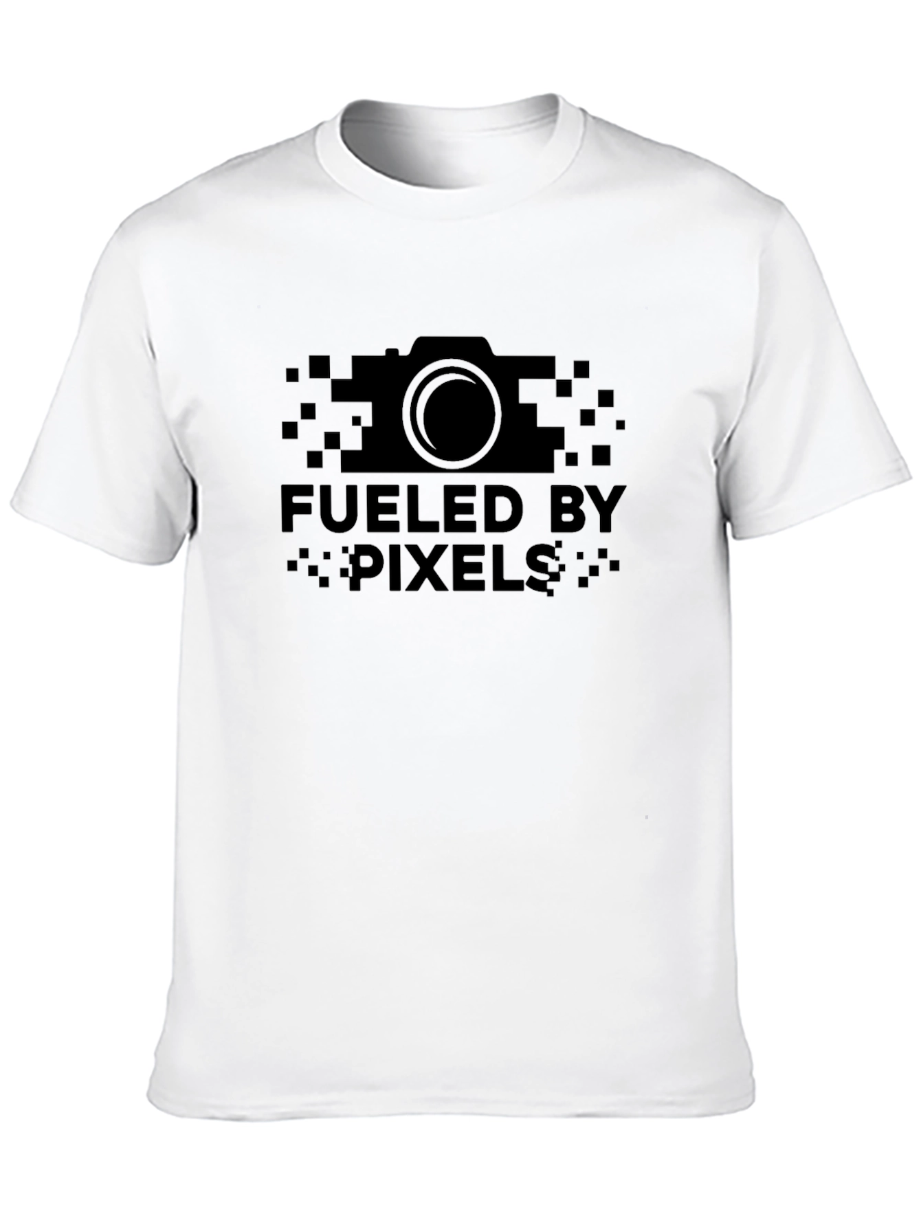 Fueled by Pixels Camera Graphic Black T-Shirt