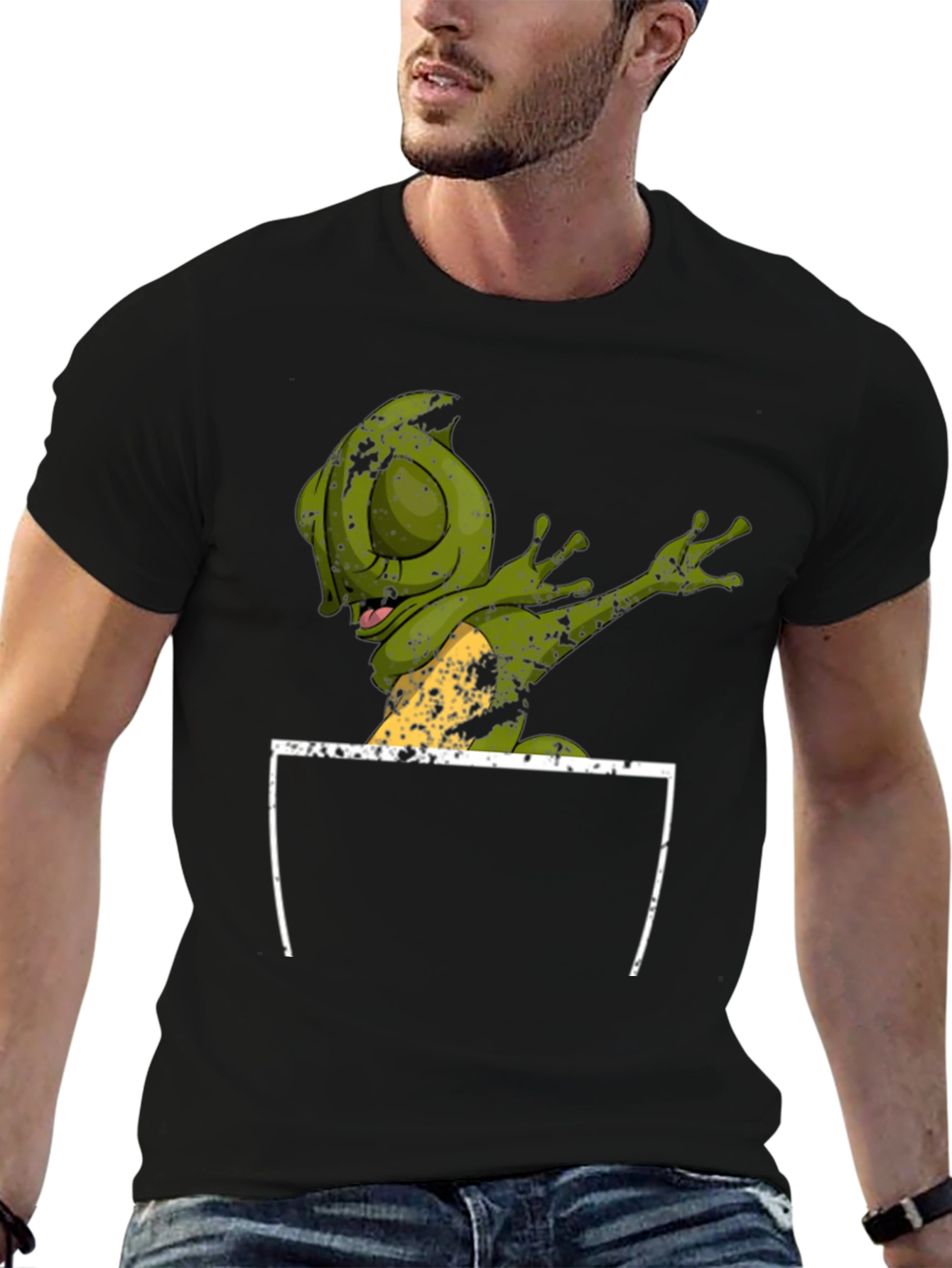 Dabbing Green Lizard T-Shirt