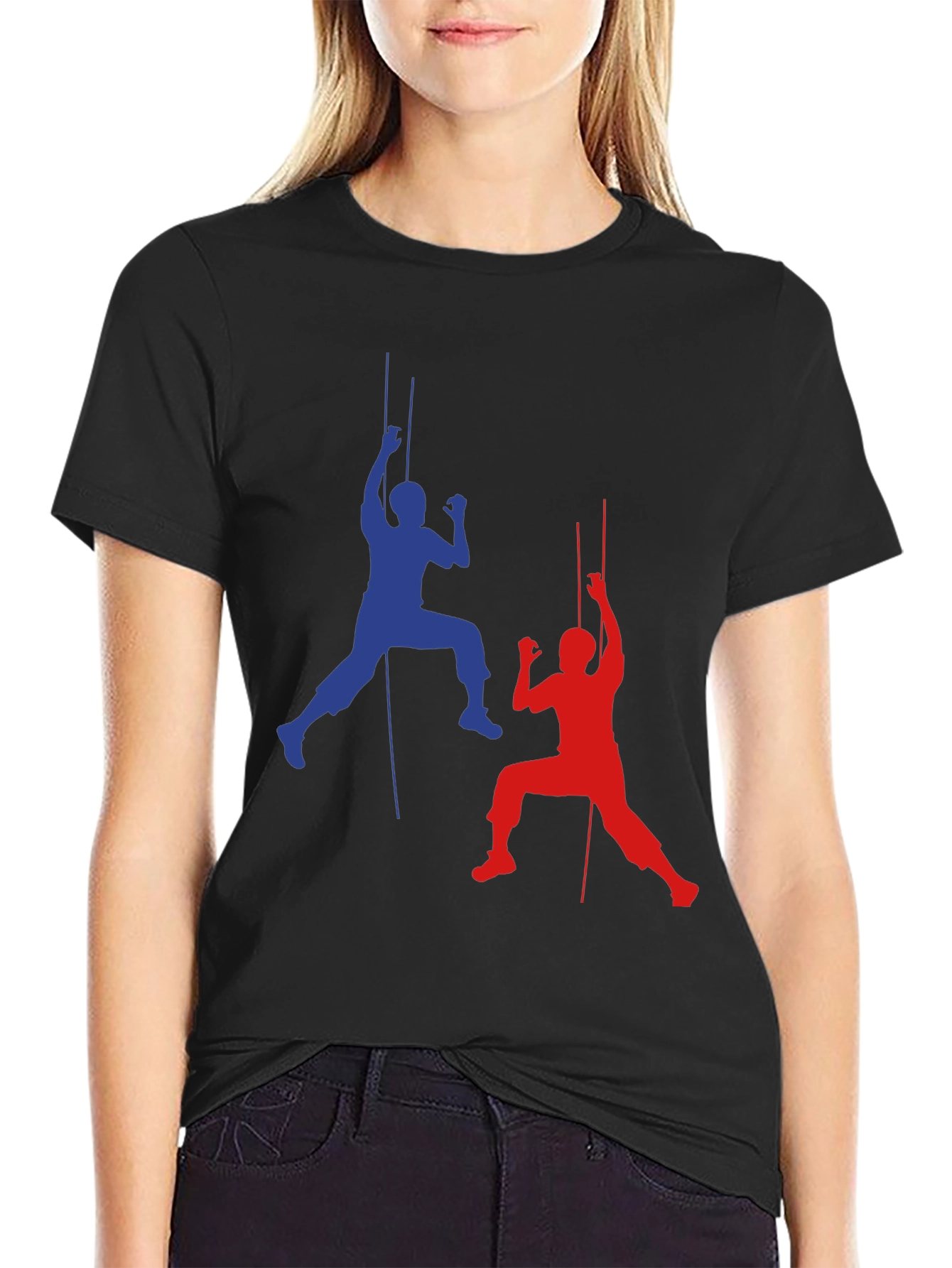 Rock Climbing Silhouette Graphic T-Shirt