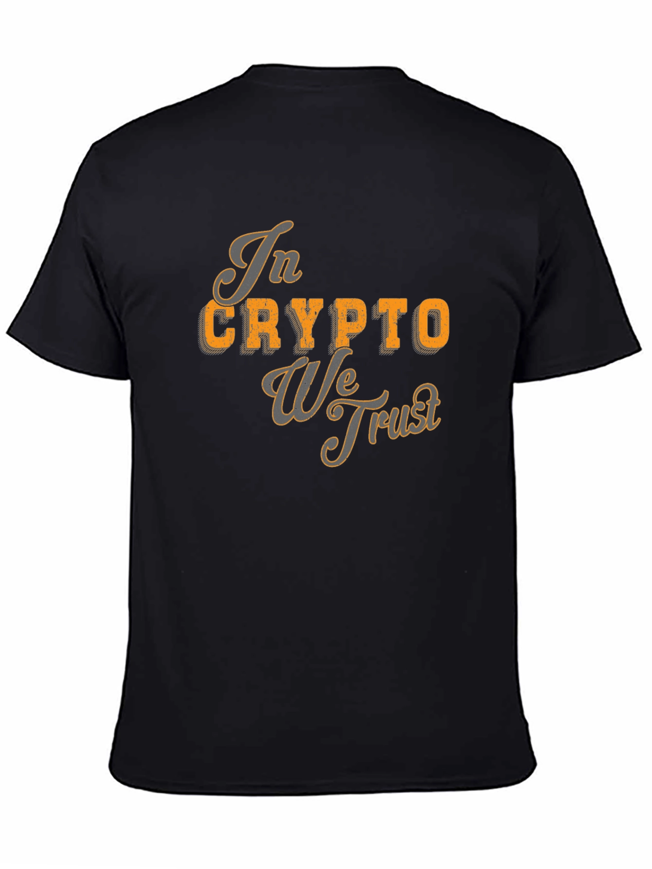 In Crypto We Trust Black T-Shirt