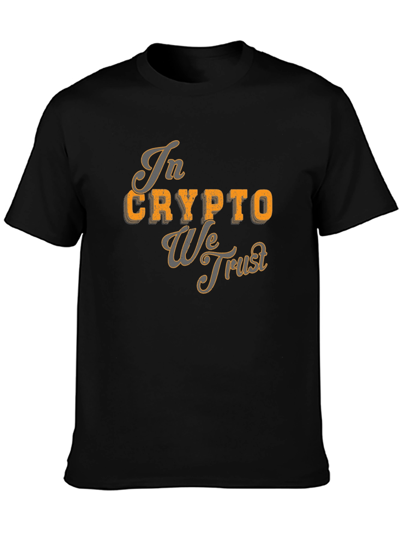 In Crypto We Trust Black T-Shirt