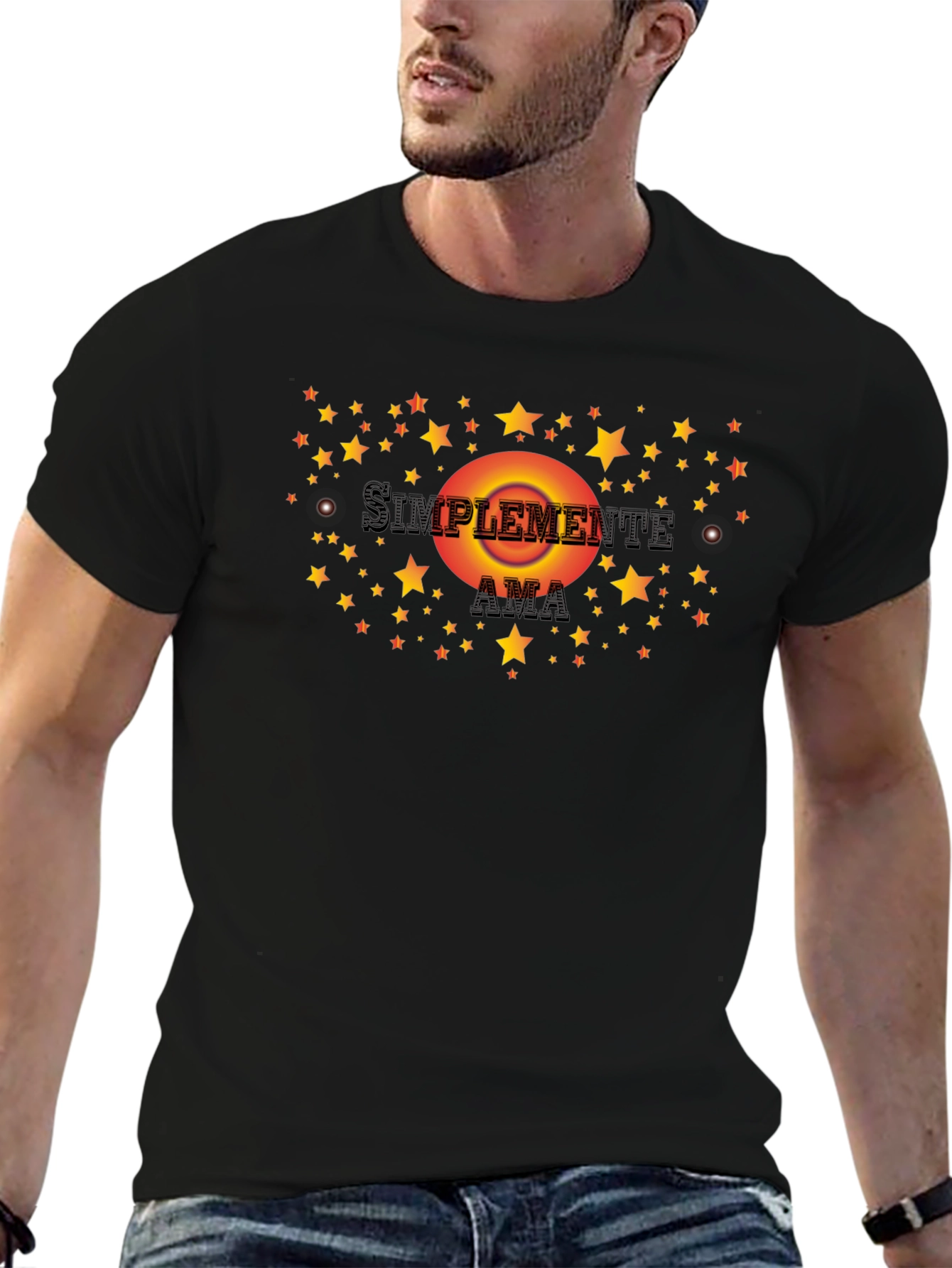 Simplemente Ama Graphic Tee - Love & Stars