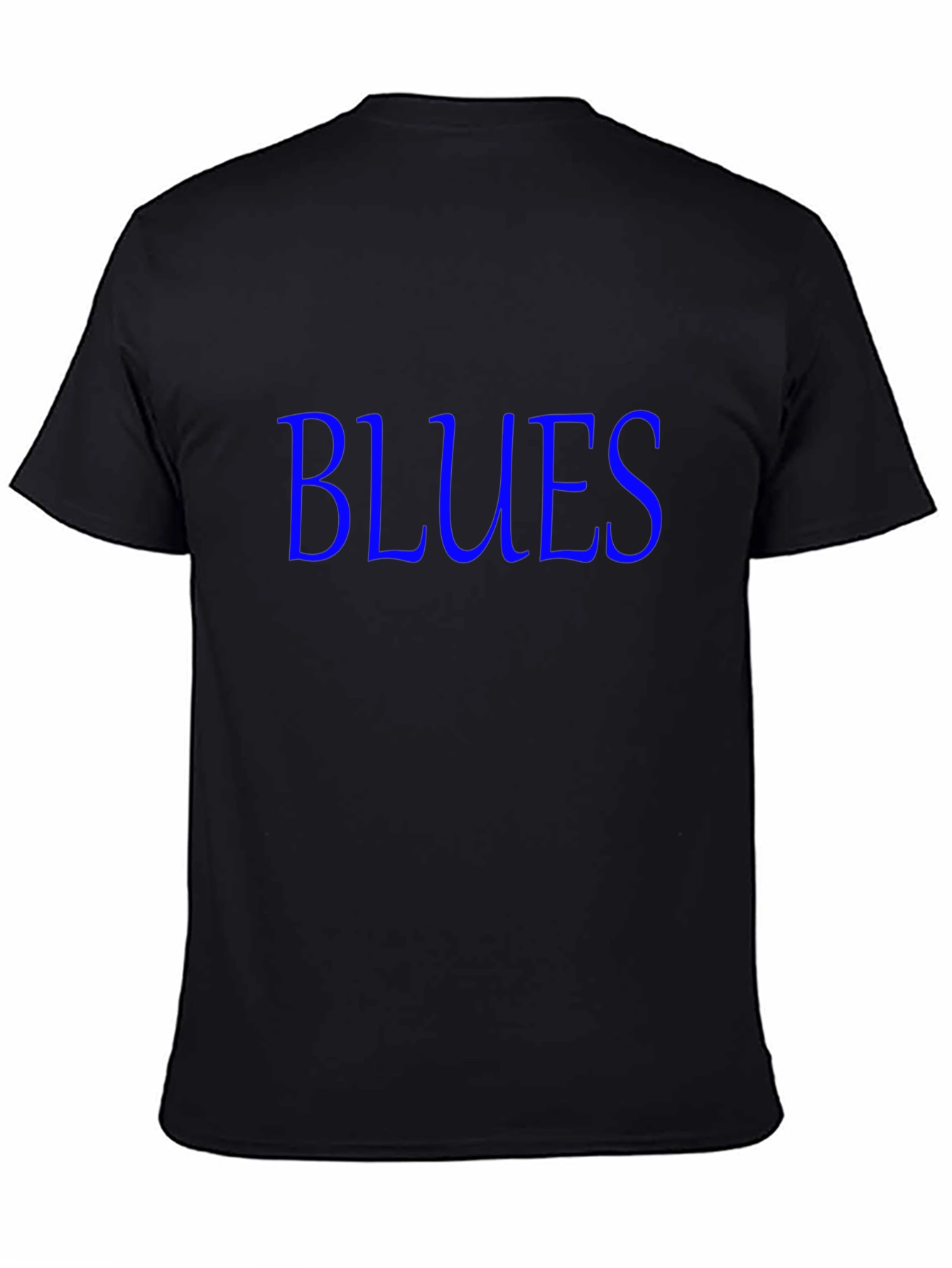 Blues Graphic Print Black T-Shirt