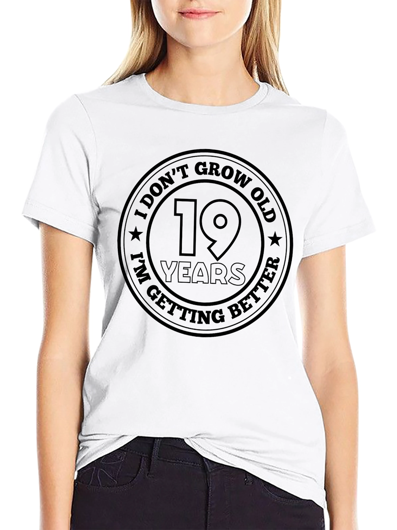 Funny 19th Birthday T-Shirt - I Dont Grow Old
