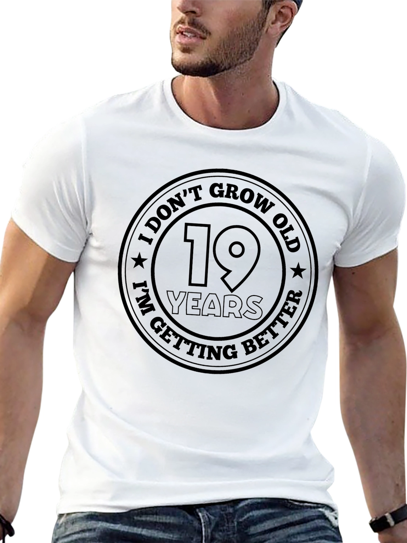 Funny 19th Birthday T-Shirt - I Dont Grow Old