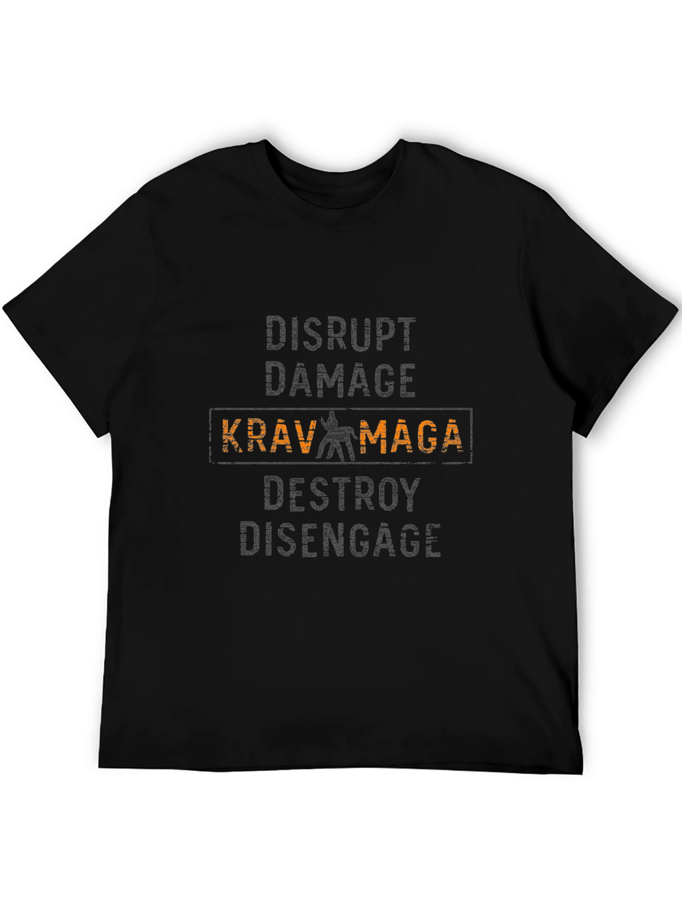 Krav Maga T-Shirt Disrupt Damage Destroy Disengage Martial Arts