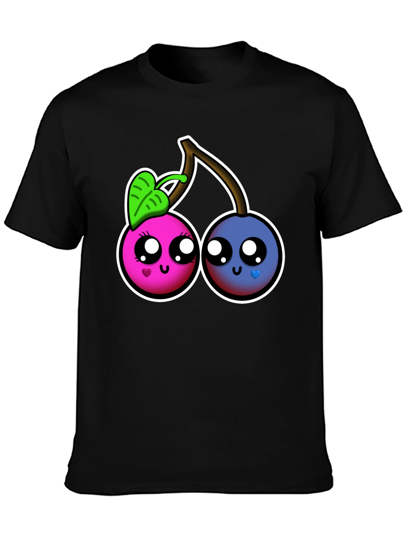 Kawaii Cherry Graphic Tee - Cute Fruit Shirt