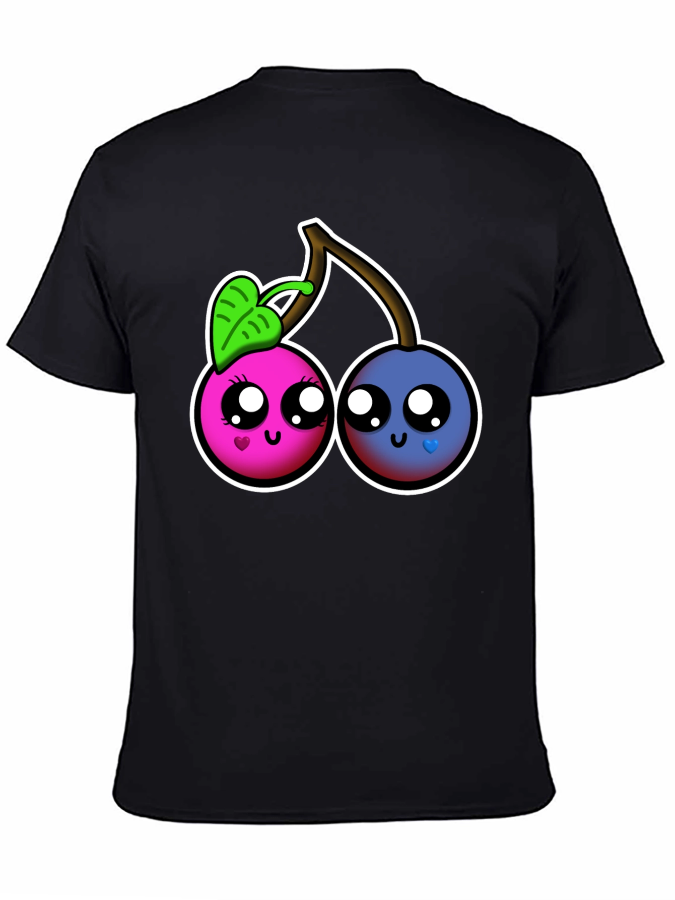 Kawaii Cherry Graphic Tee - Cute Fruit Shirt