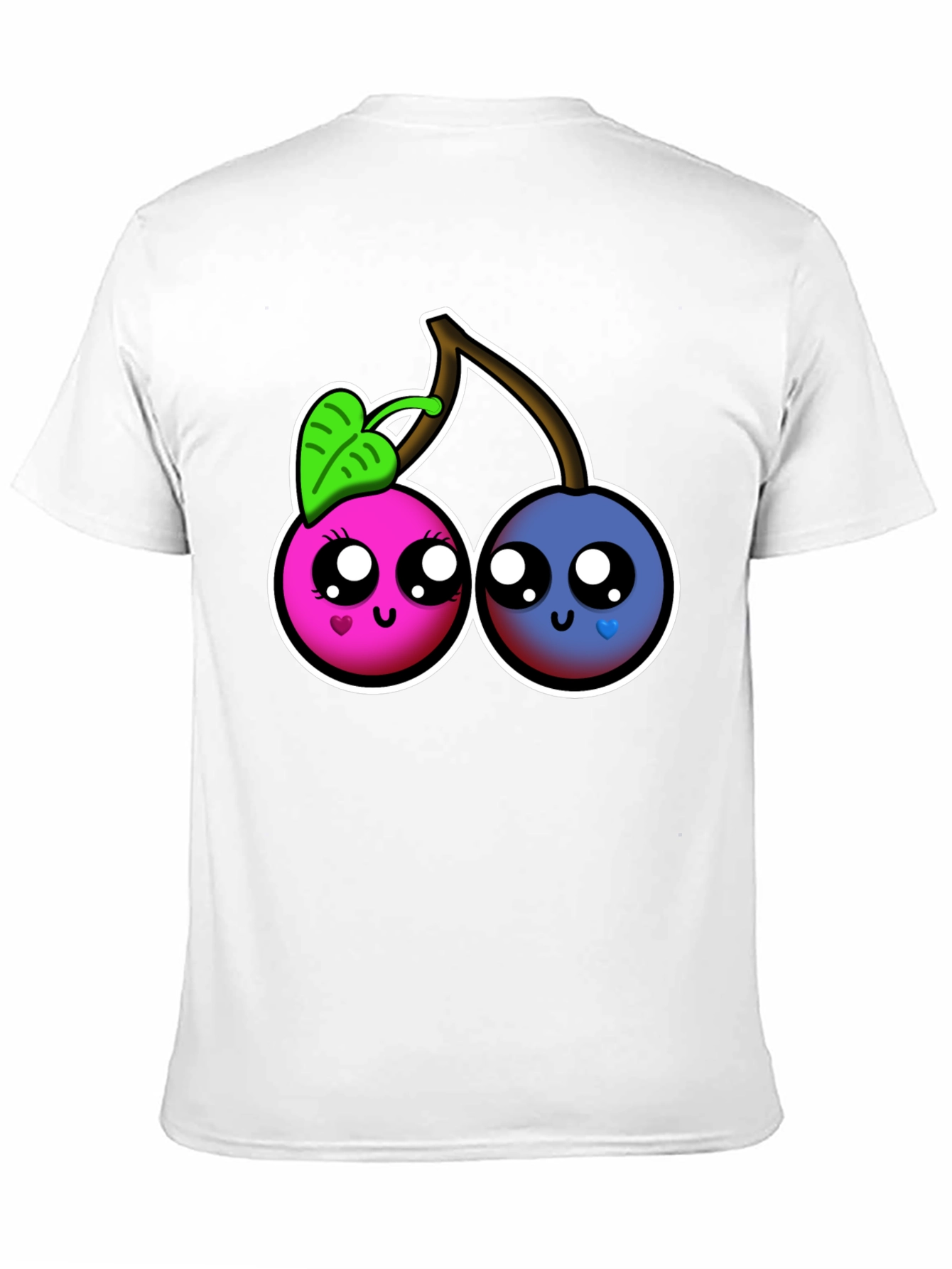 Kawaii Cherry Graphic Tee - Cute Fruit Shirt