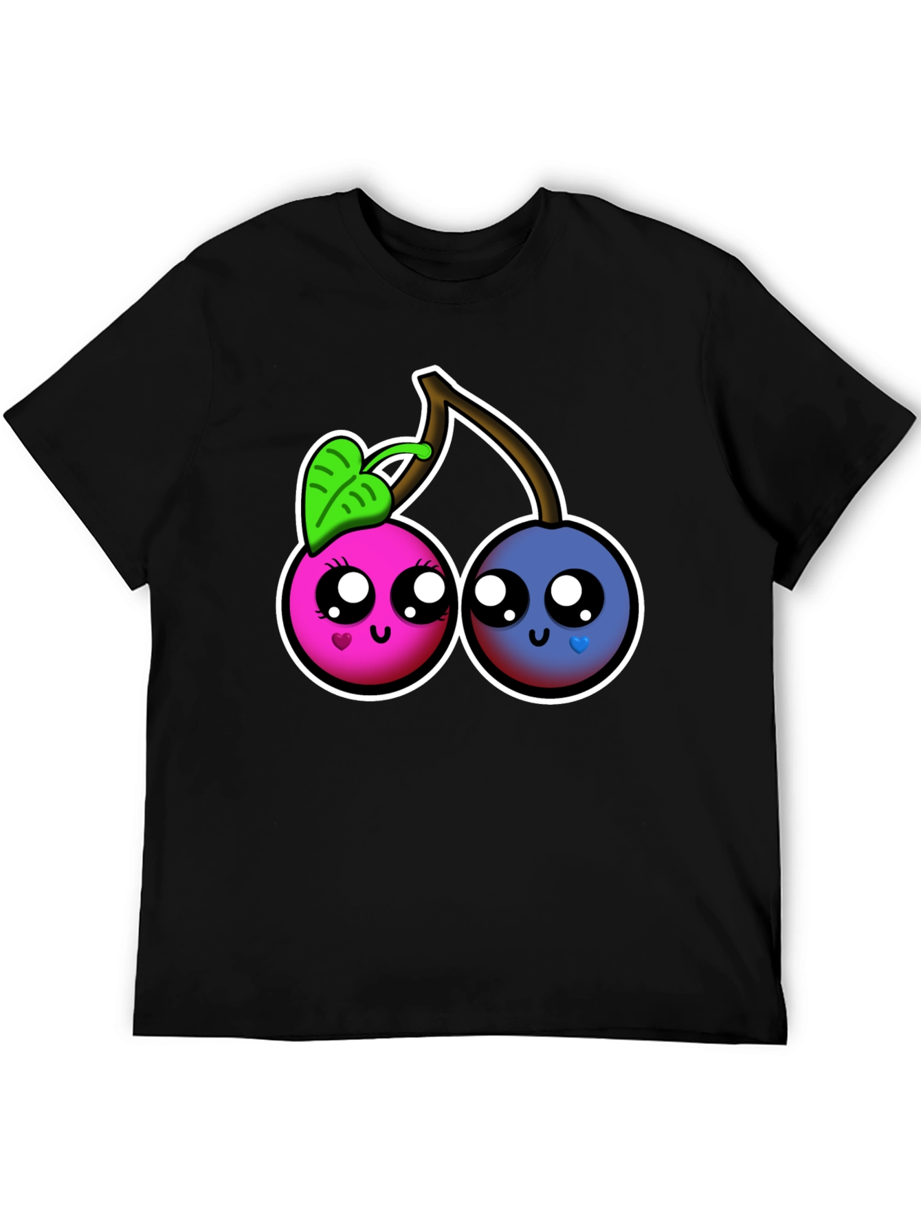 Kawaii Cherry Graphic Tee - Cute Fruit Shirt