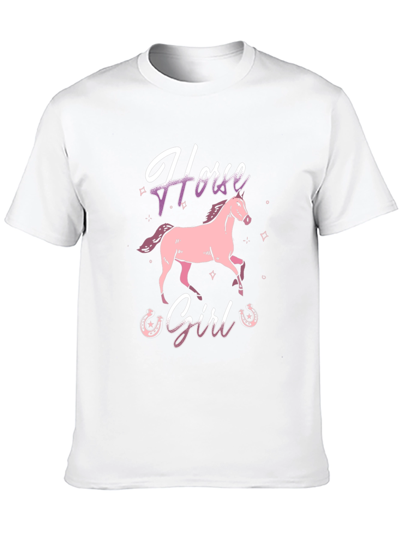 Horse Girl Graphic Tee - Black