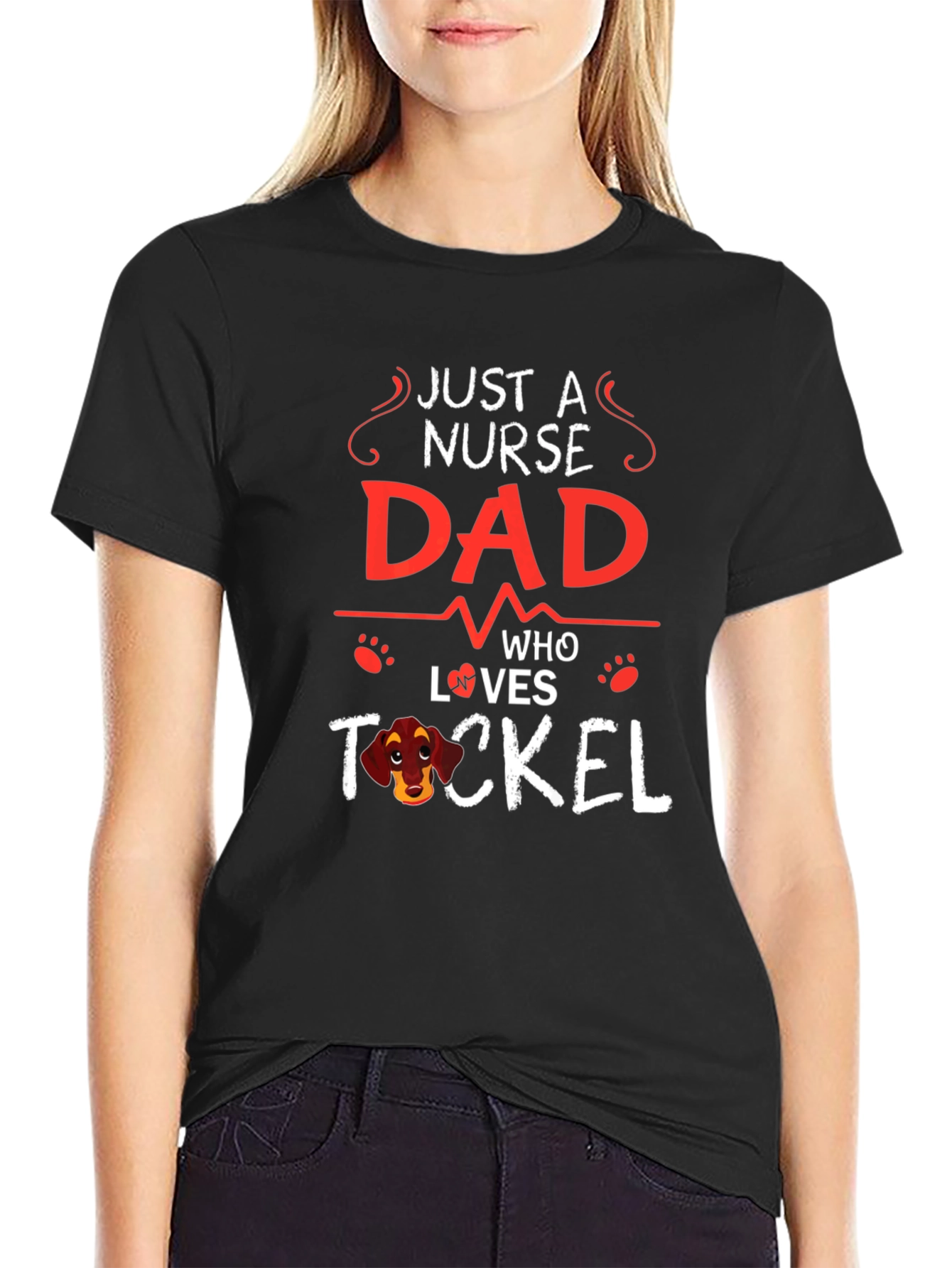 Nurse Dad T-Shirt - Dachshund Lover