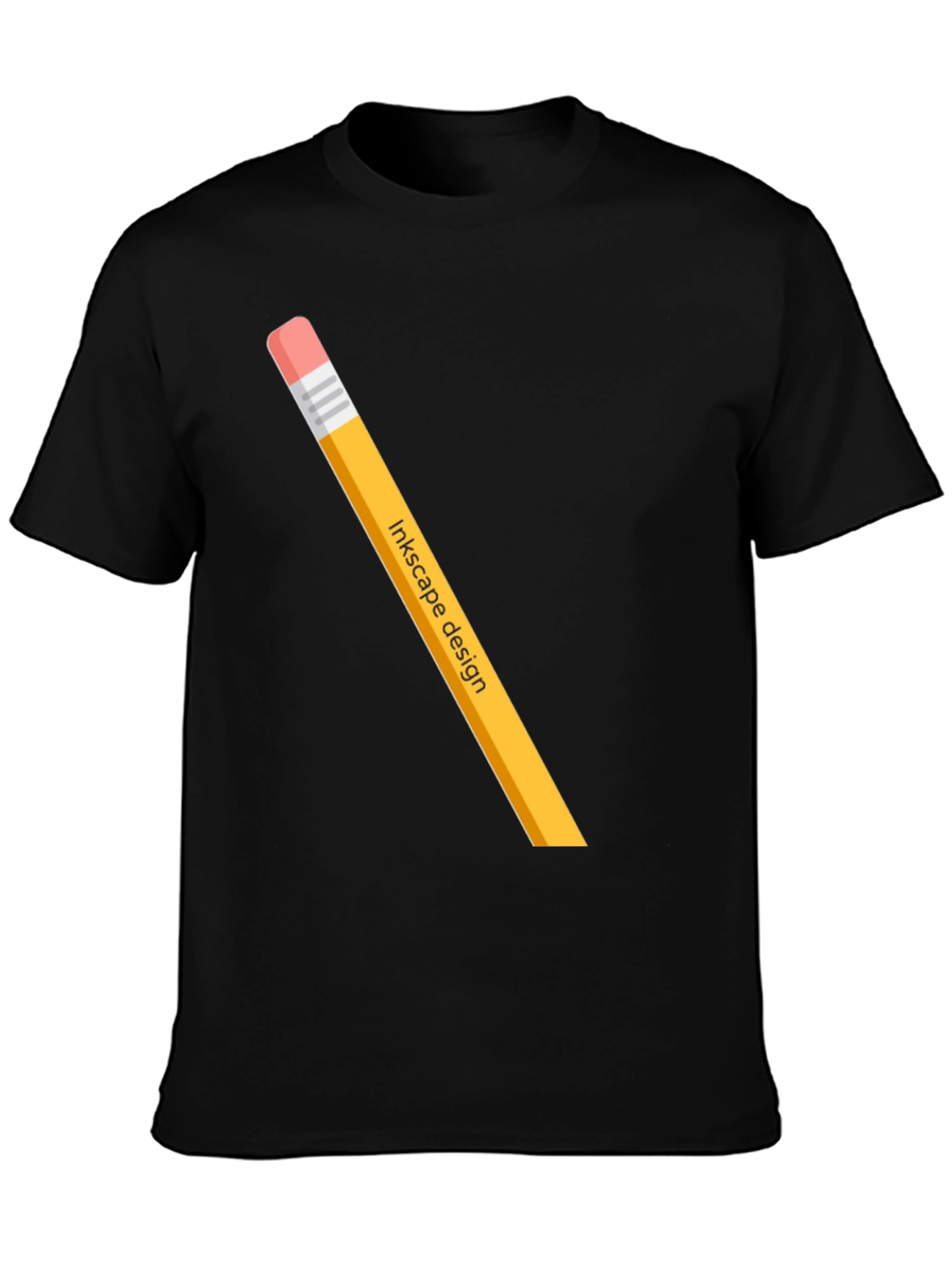 Inkscape Design Pencil Graphic Tee - Black