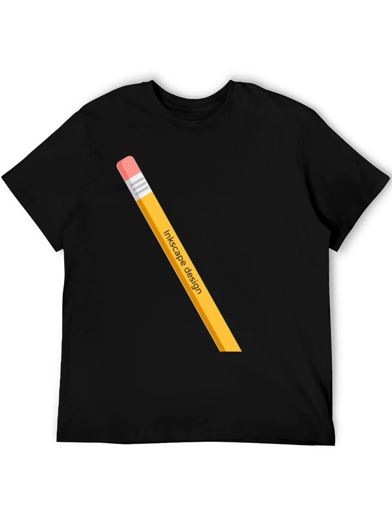 Inkscape Design Pencil Graphic Tee - Black