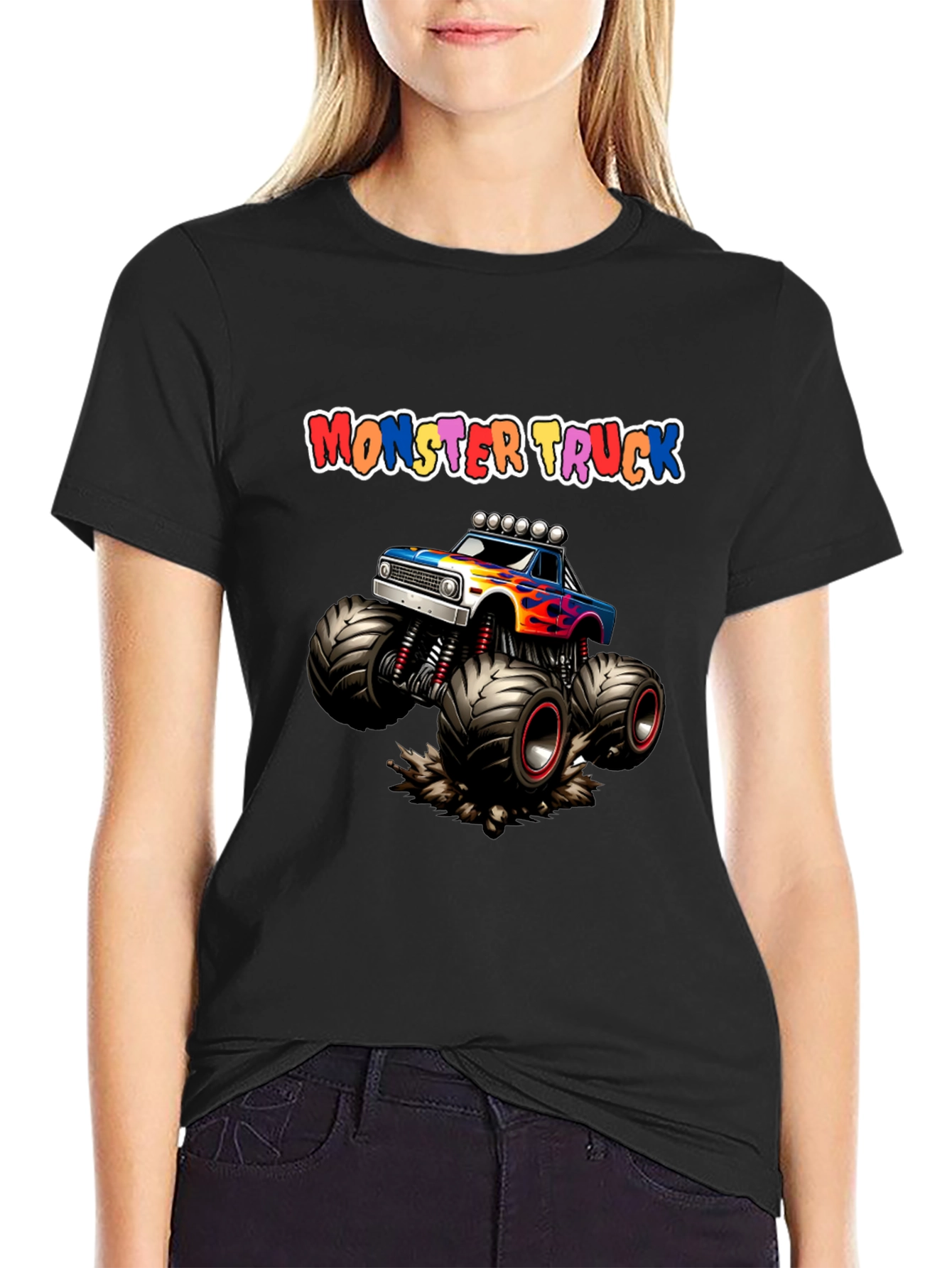 Monster Truck Graphic T-Shirt Cool Kids Design