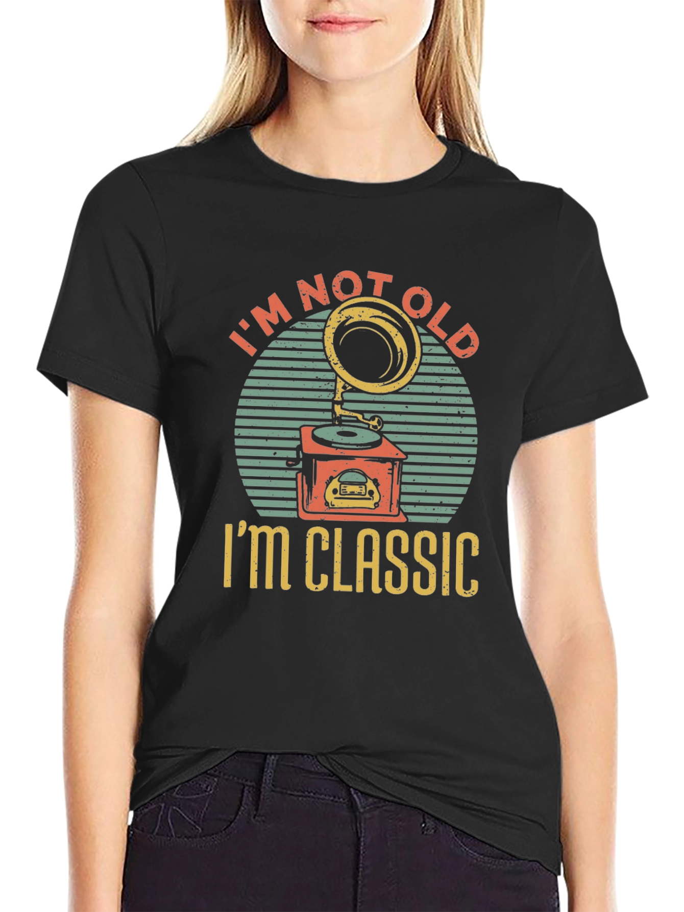 Im Not Old Im Classic Gramophone T-Shirt