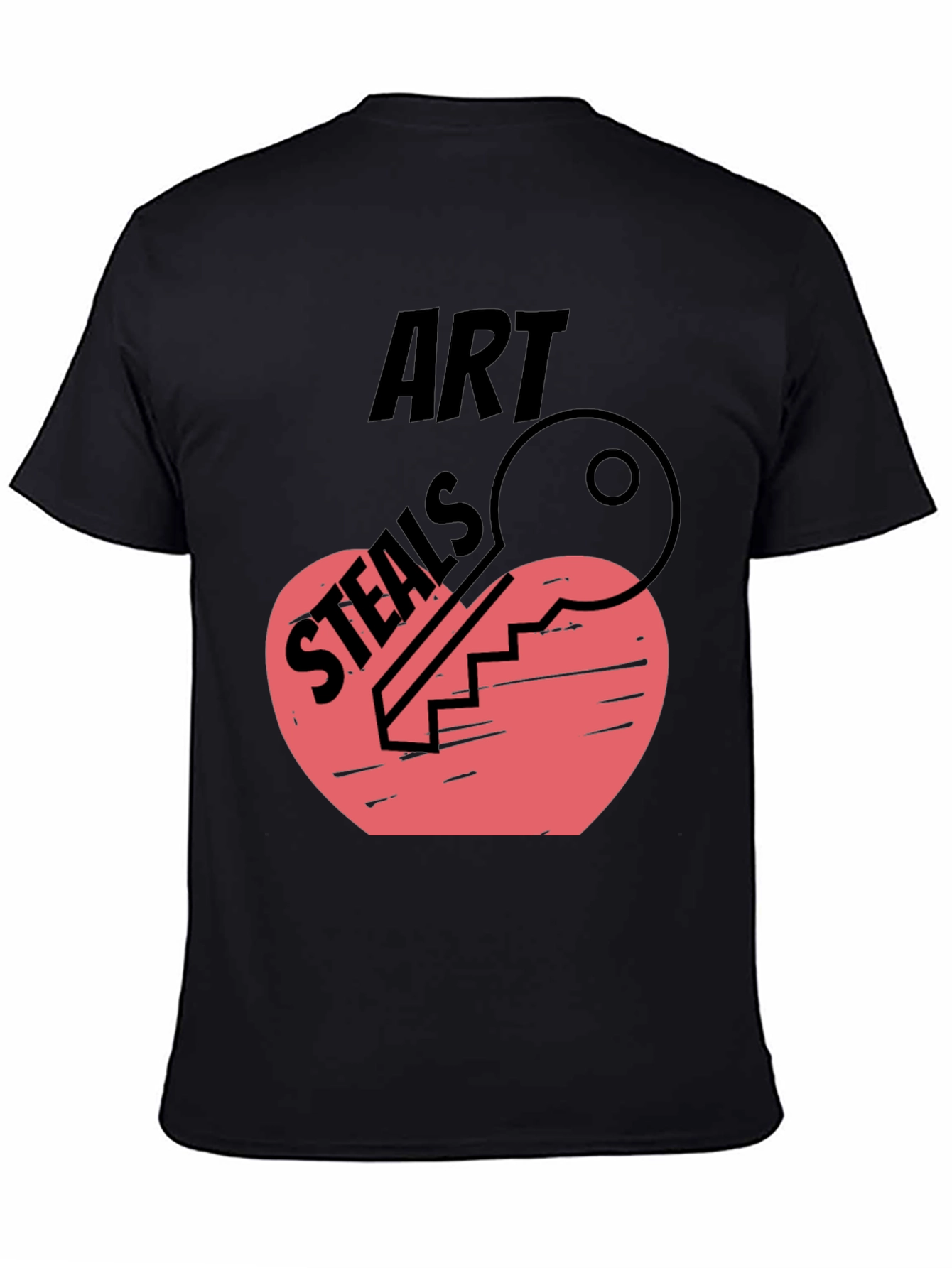 Art Steals Heart Key Graphic Tee