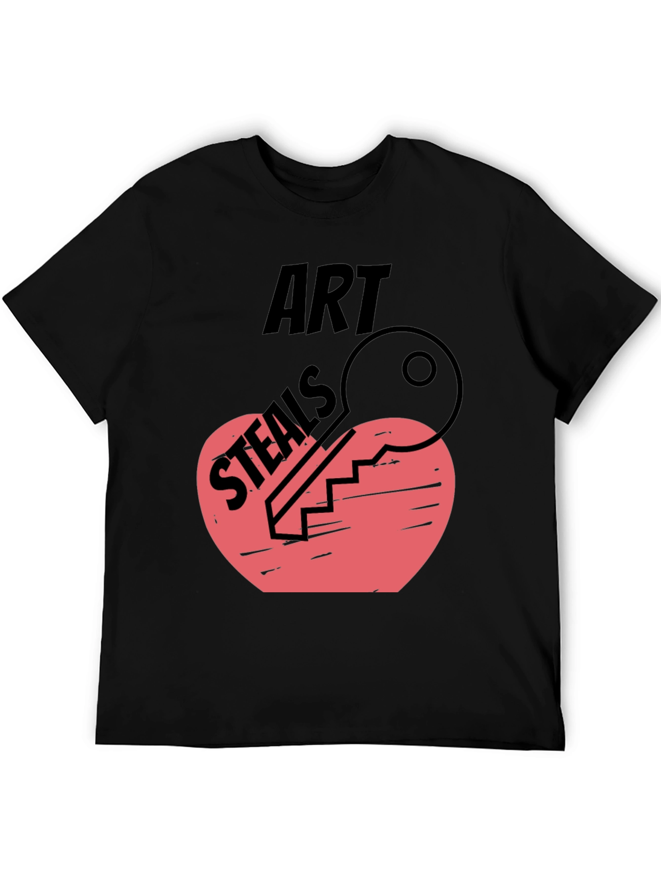 Art Steals Heart Key Graphic Tee