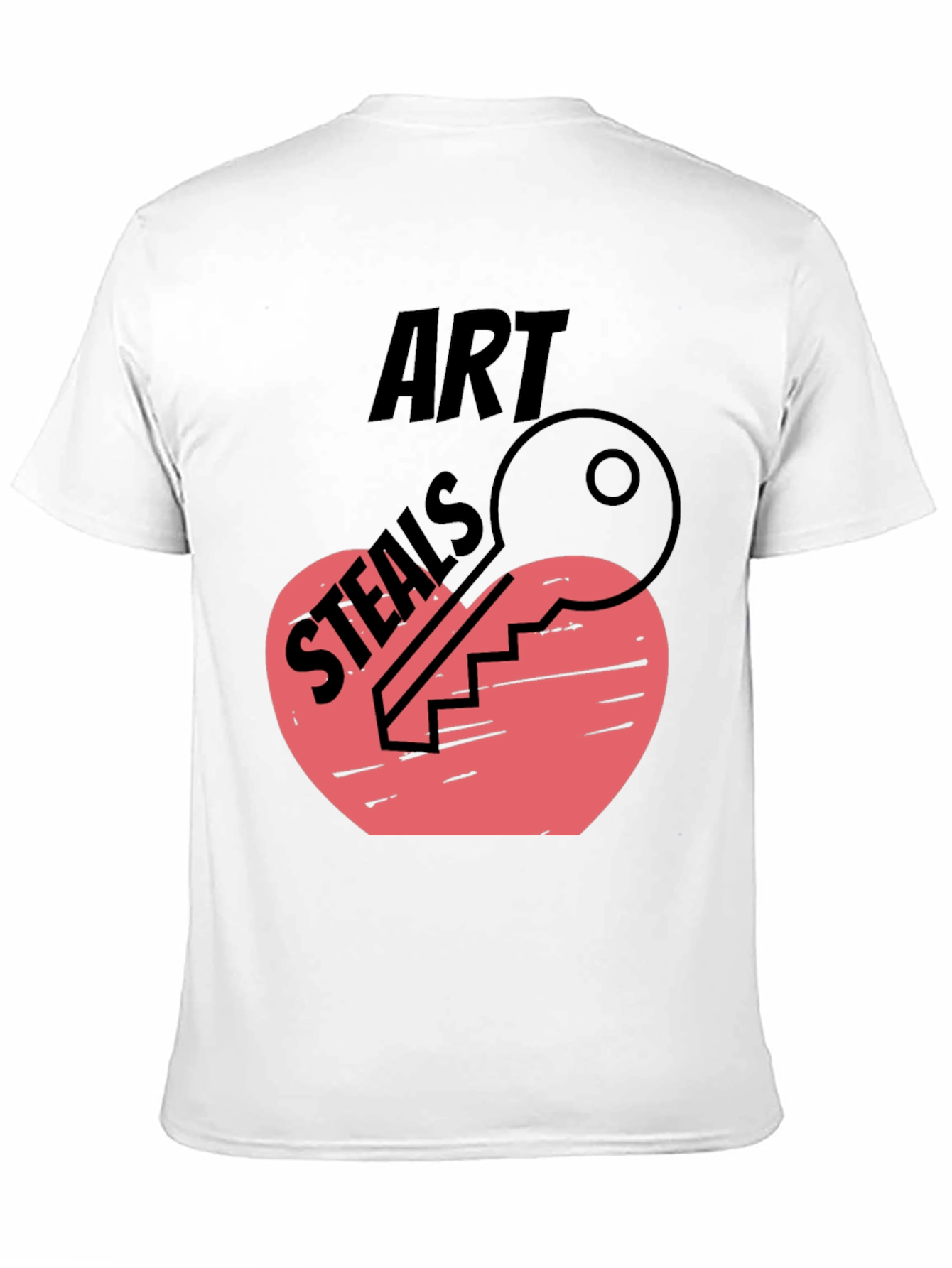 Art Steals Heart Key Graphic Tee