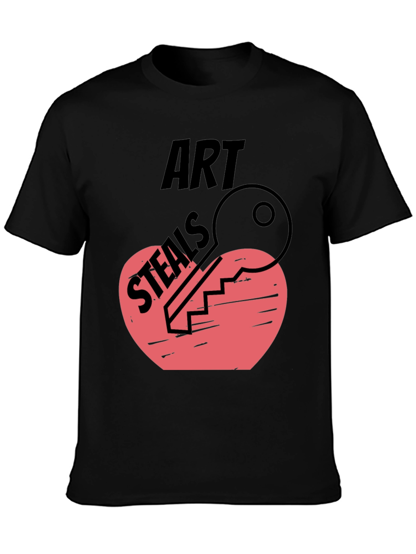 Art Steals Heart Key Graphic Tee
