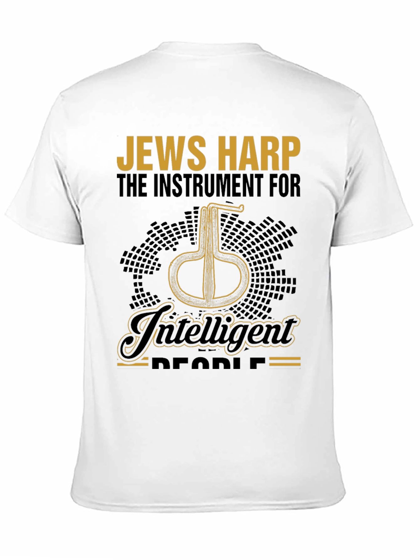 Intelligent Jews Harp Instrument Black T-Shirt