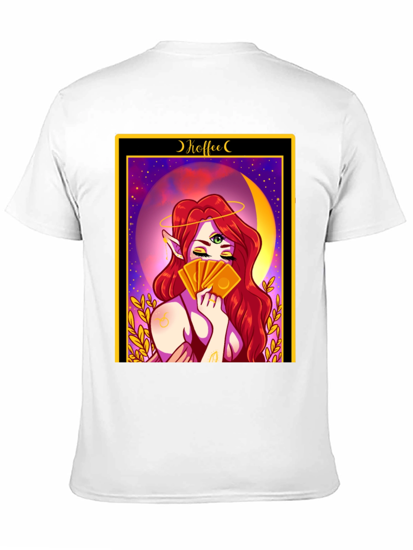 Mystic Tarot Card T-Shirt - Coffee Reading