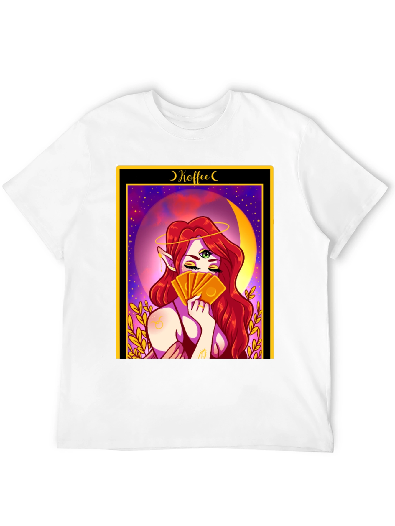 Mystic Tarot Card T-Shirt - Coffee Reading
