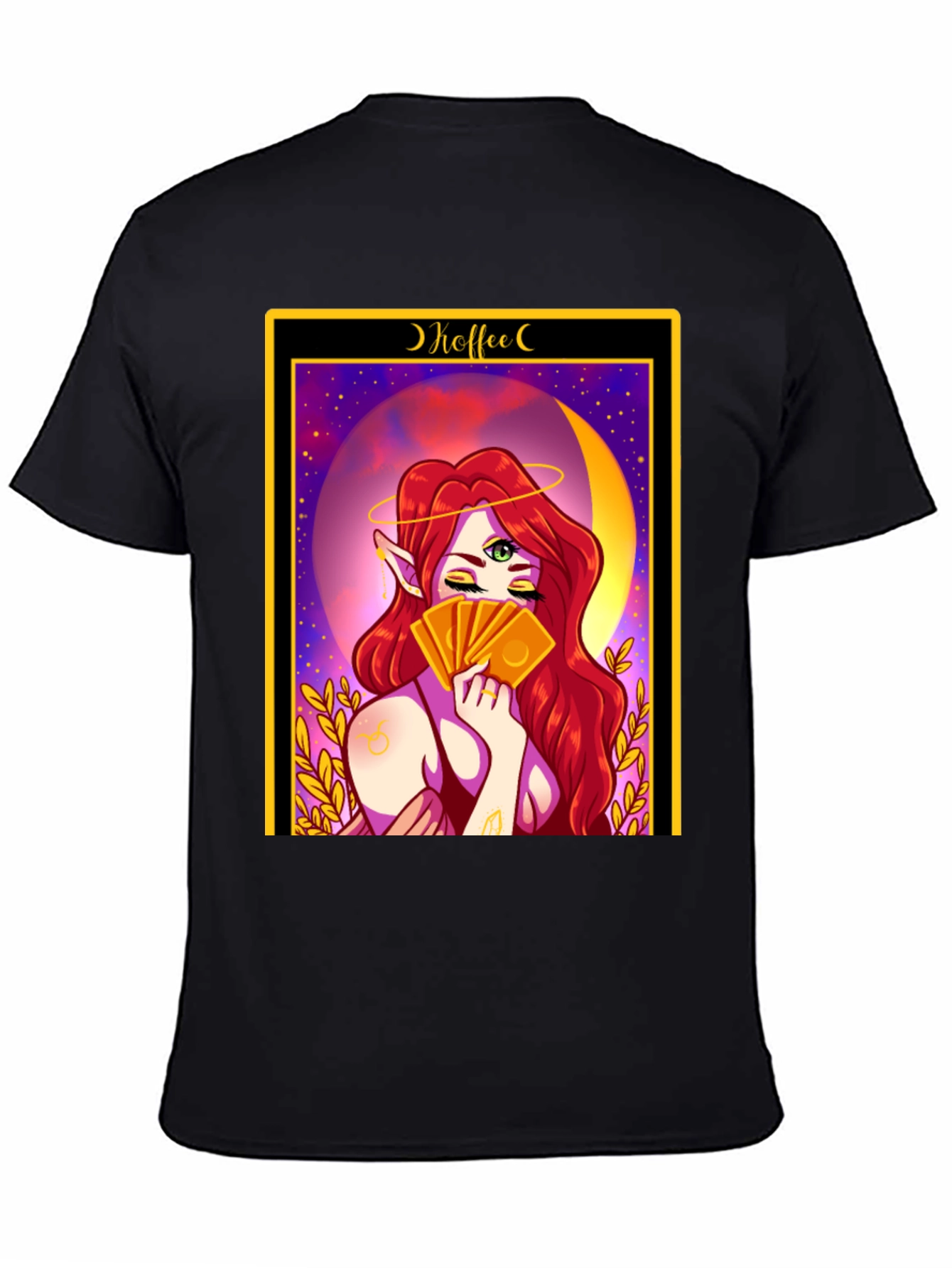Mystic Tarot Card T-Shirt - Coffee Reading