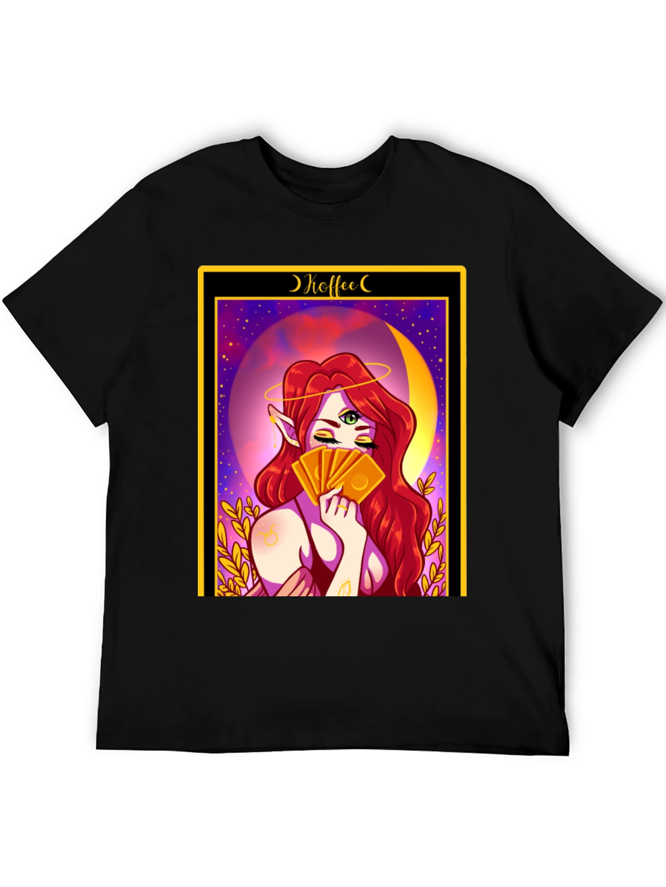 Mystic Tarot Card T-Shirt - Coffee Reading