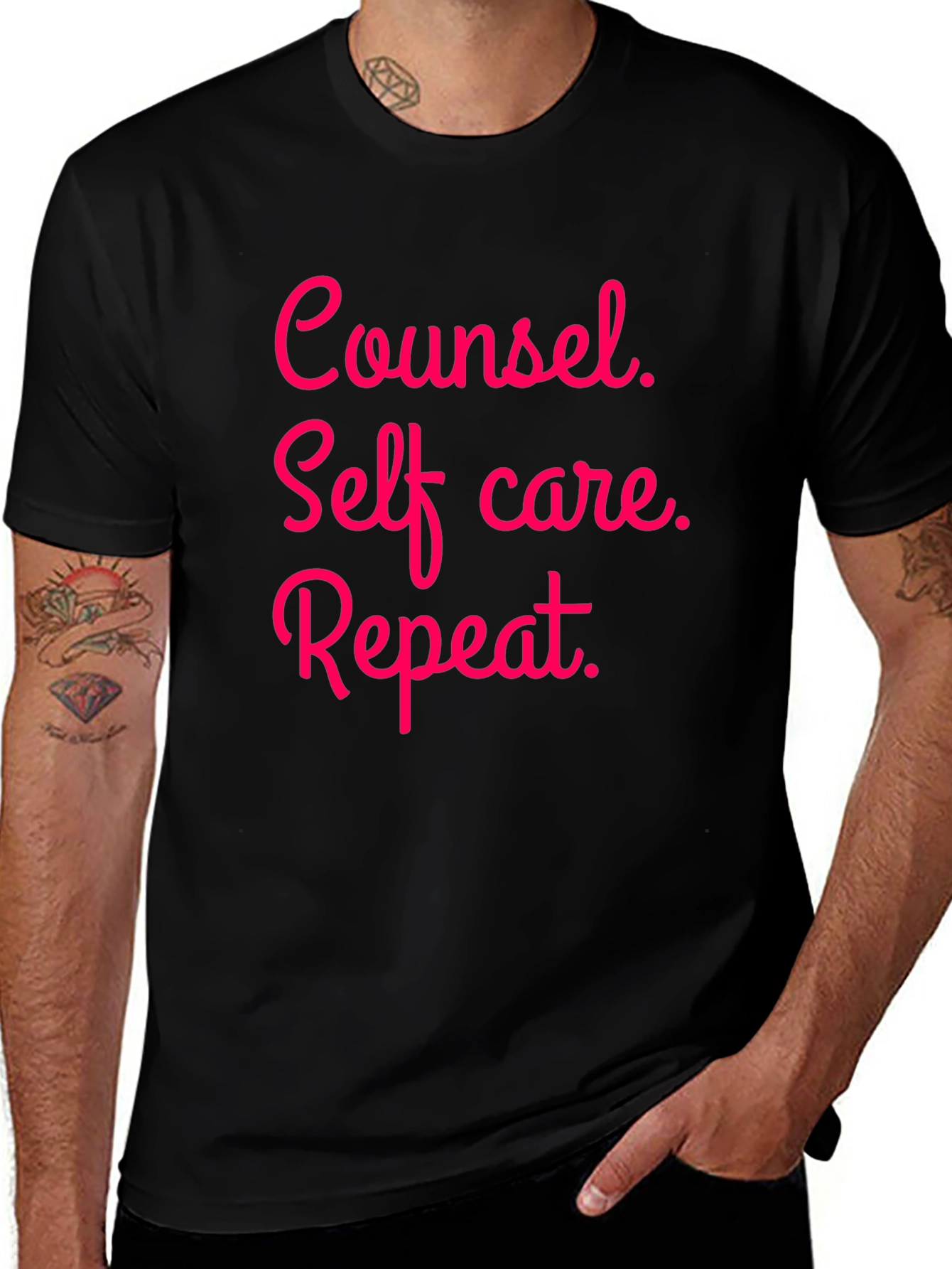 Counsel Self-Care Repeat Graphic Tee