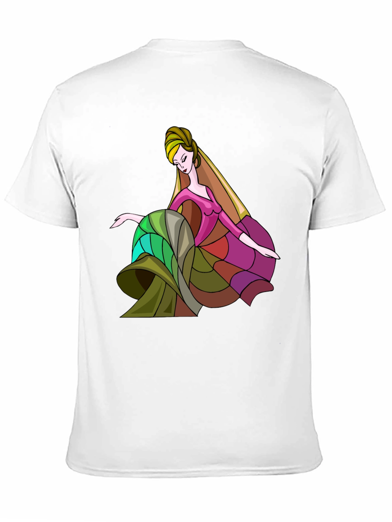 Stylish Graphic Tee: Abstract Dancer Design