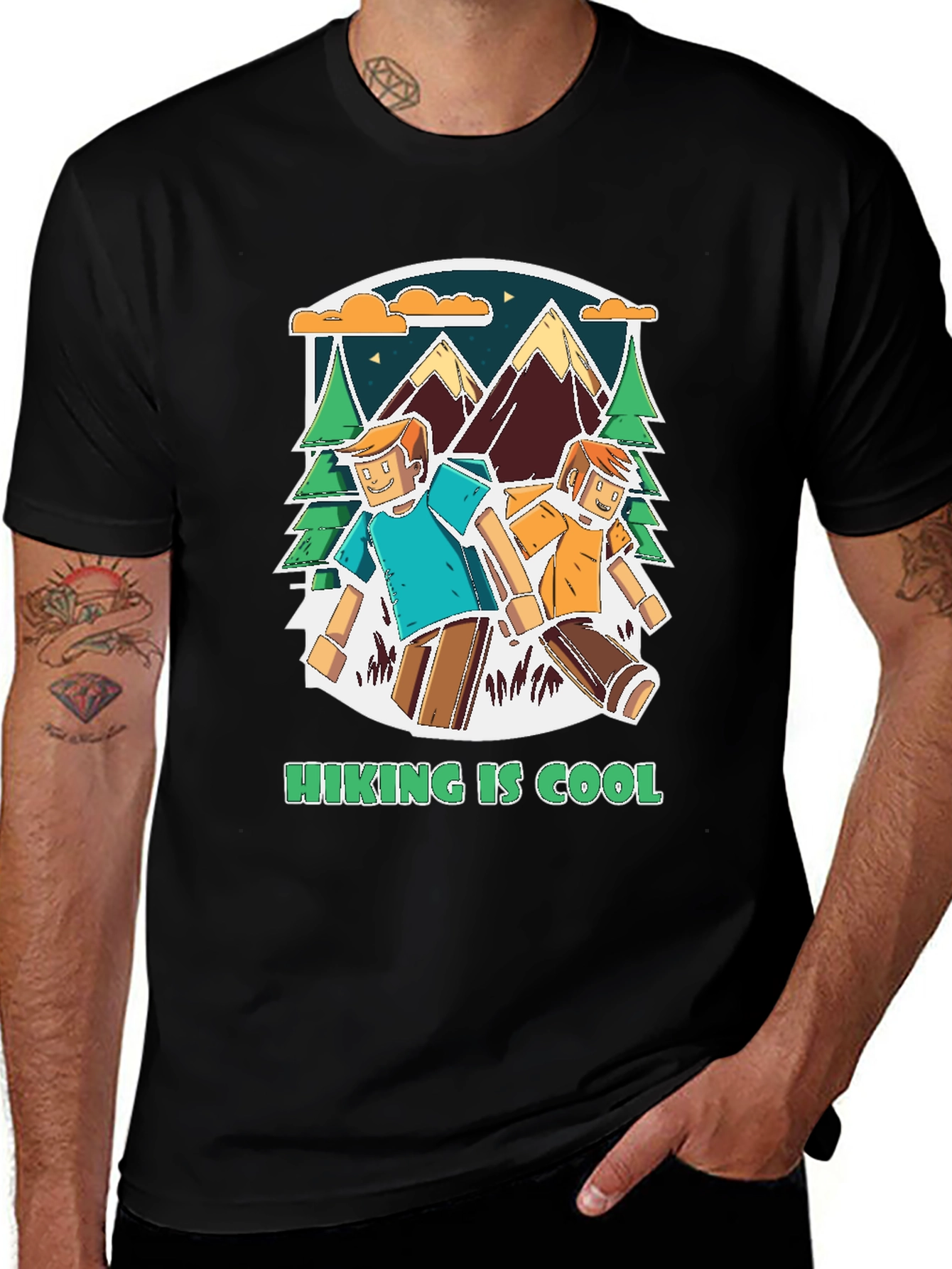 Hiking is Cool Graphic Tee