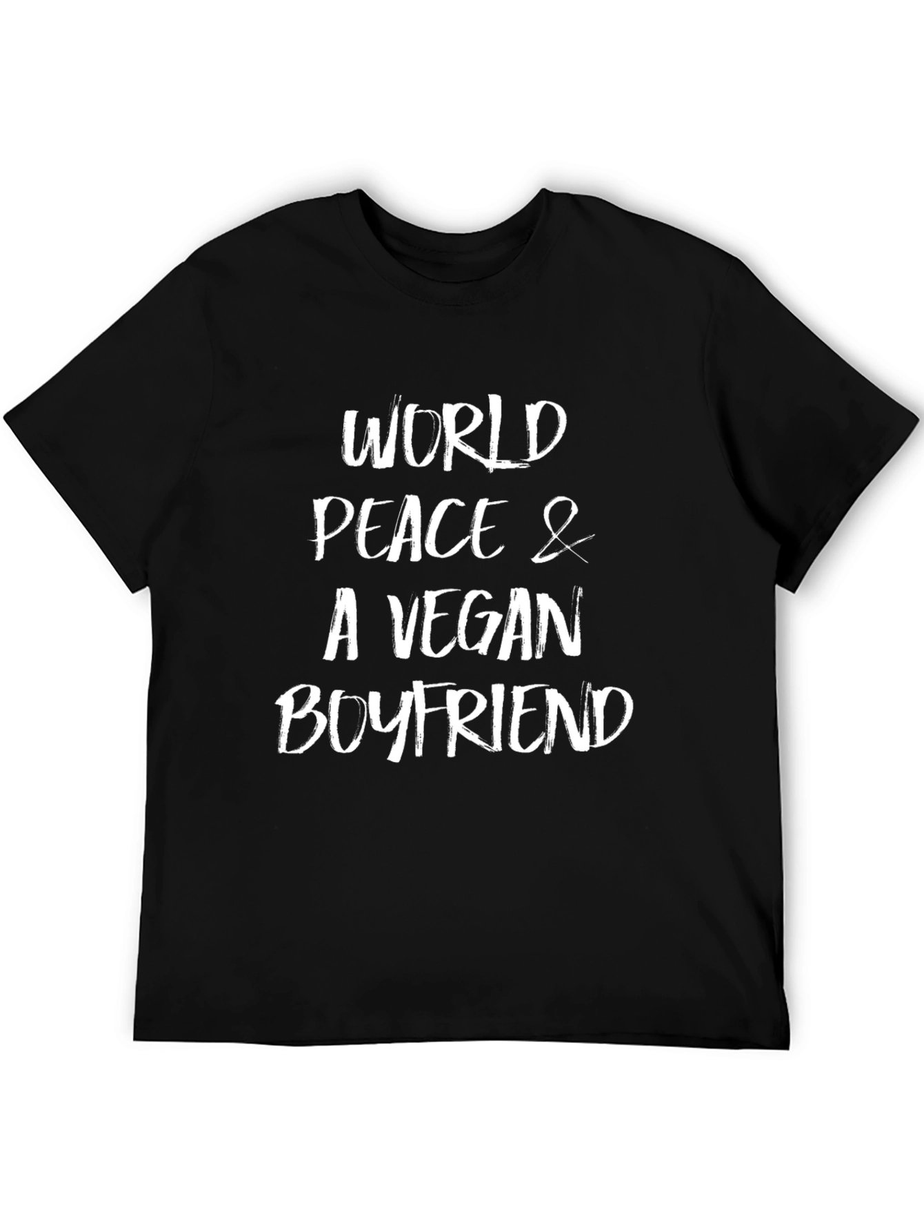 Vegan Boyfriend T-Shirt: World Peace