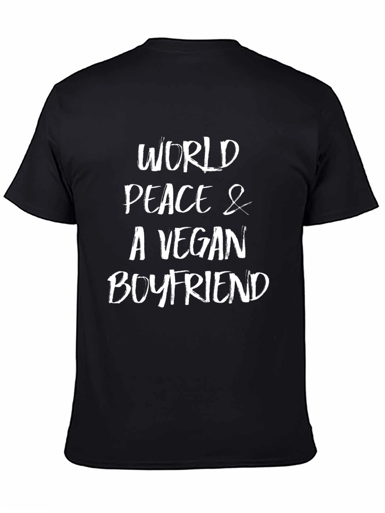 Vegan Boyfriend T-Shirt: World Peace