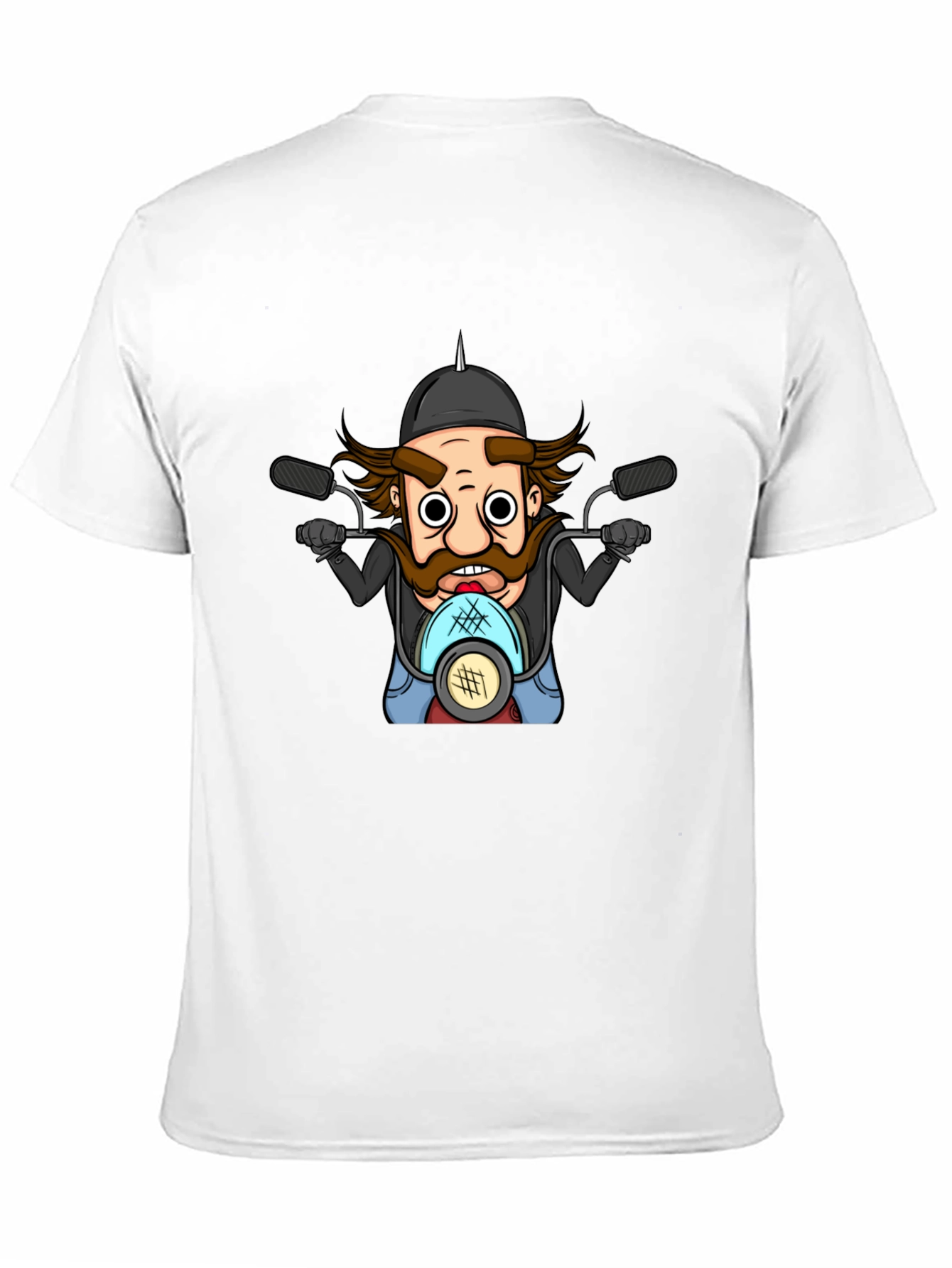 Biker Cartoon T-Shirt - Ride in Style!