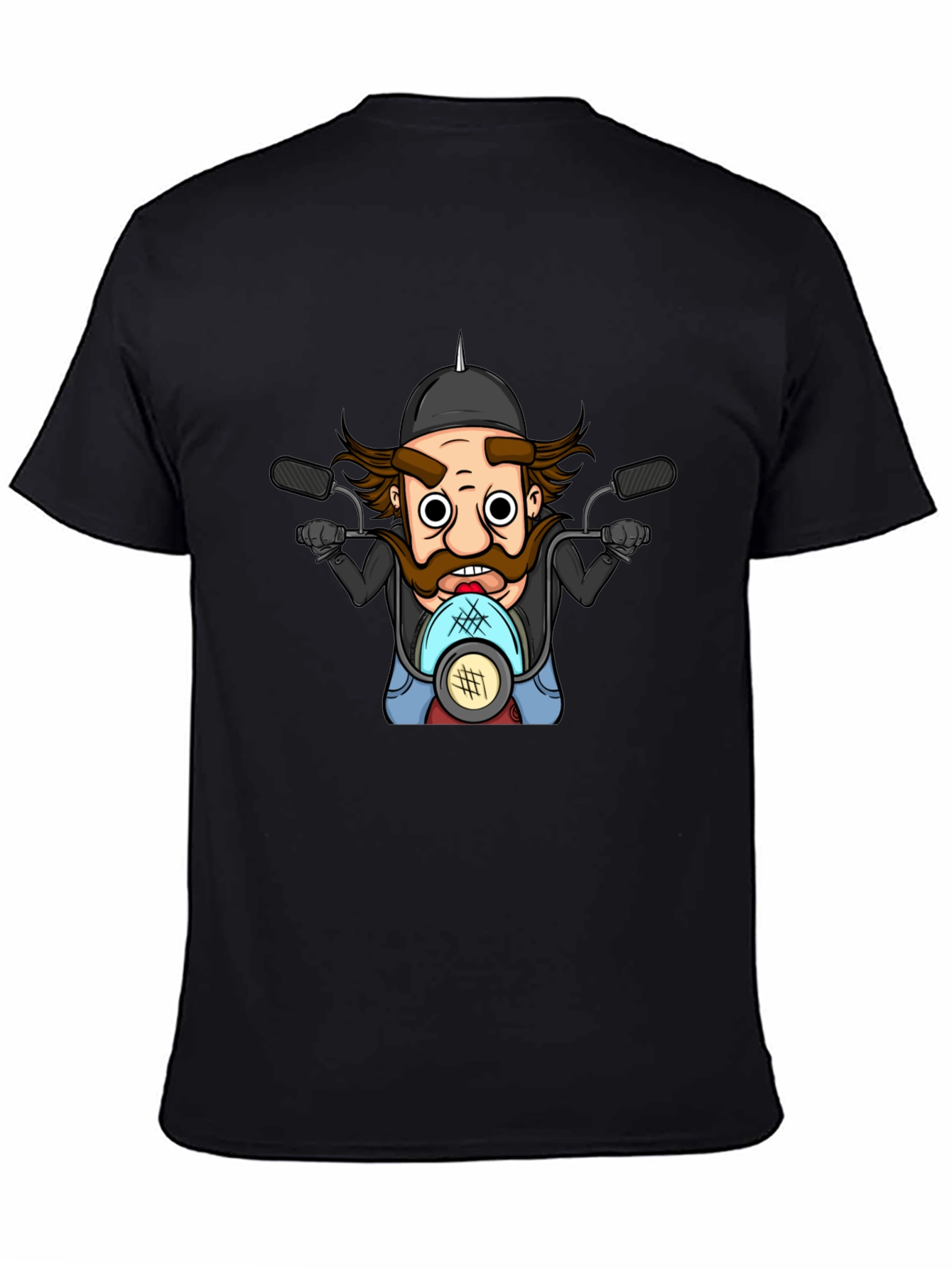 Biker Cartoon T-Shirt - Ride in Style!