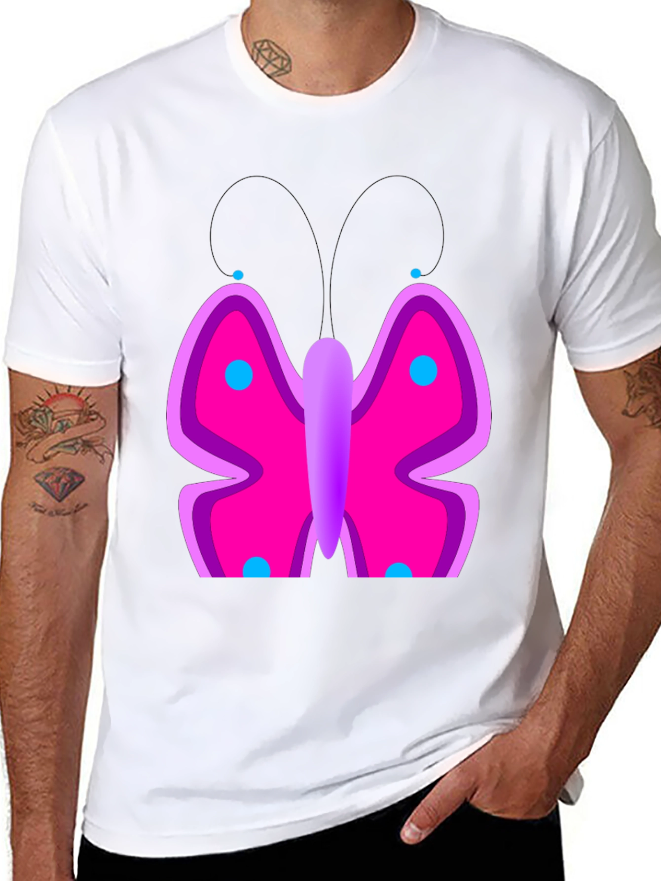 Butterfly Graphic Tee - Fun & Stylish