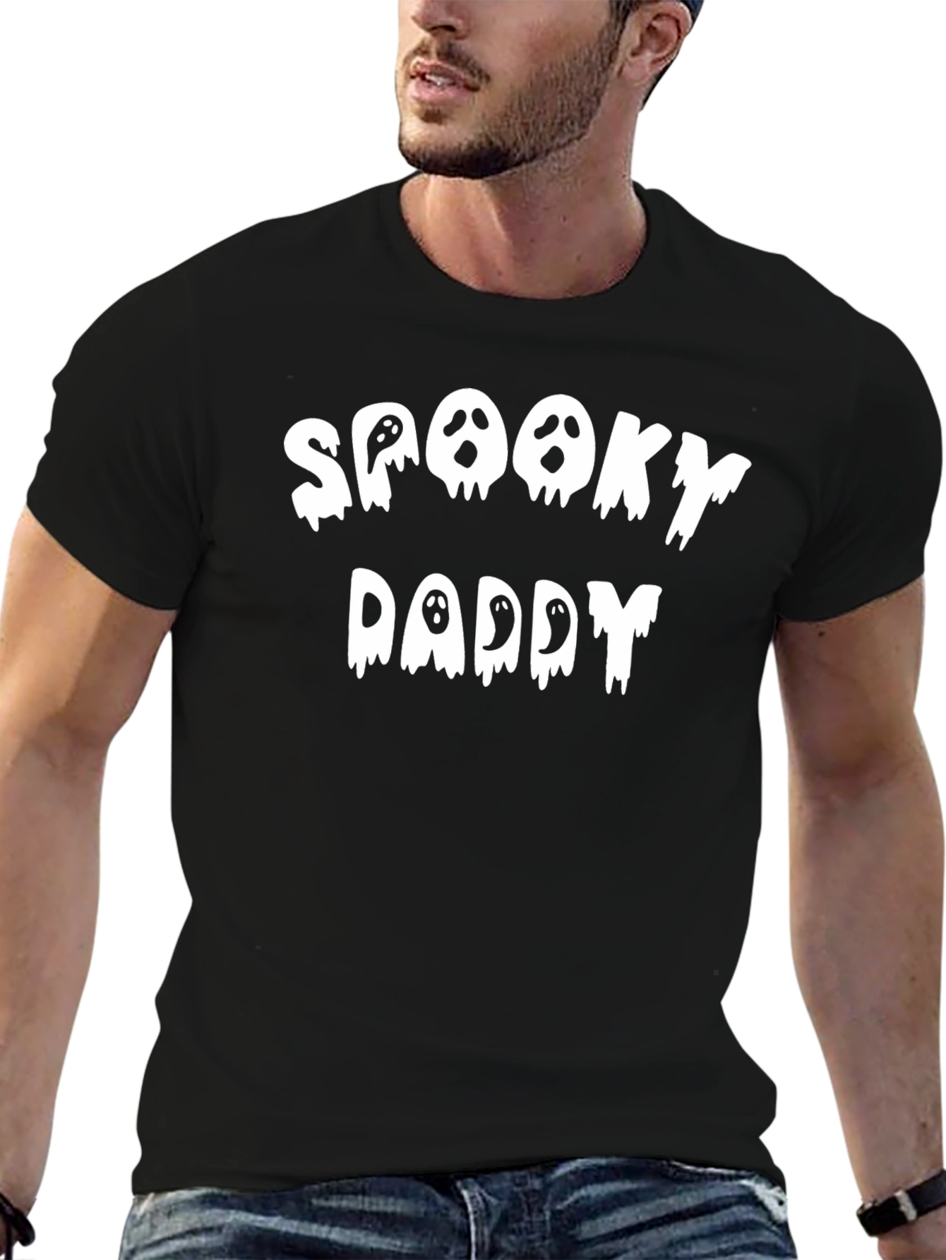 Spooky Daddy Graphic Tee - Halloween Mens T-Shirt