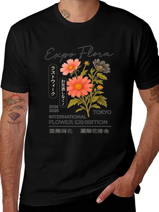 Expo Flora Graphic T-Shirt - Tokyo Flower Exhibition