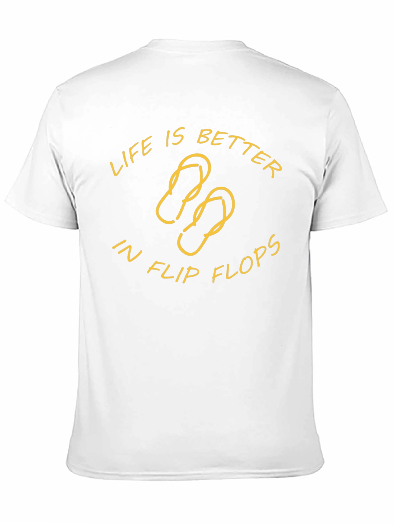 Life is Better in Flip Flops Black T-Shirt