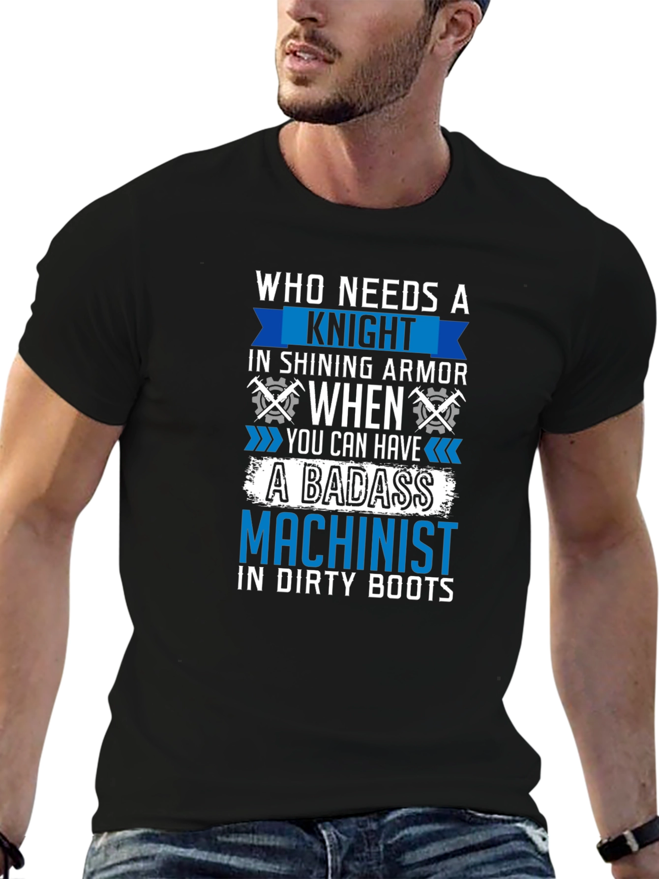 Badass Machinist T-Shirt - Funny Gift for Machinists