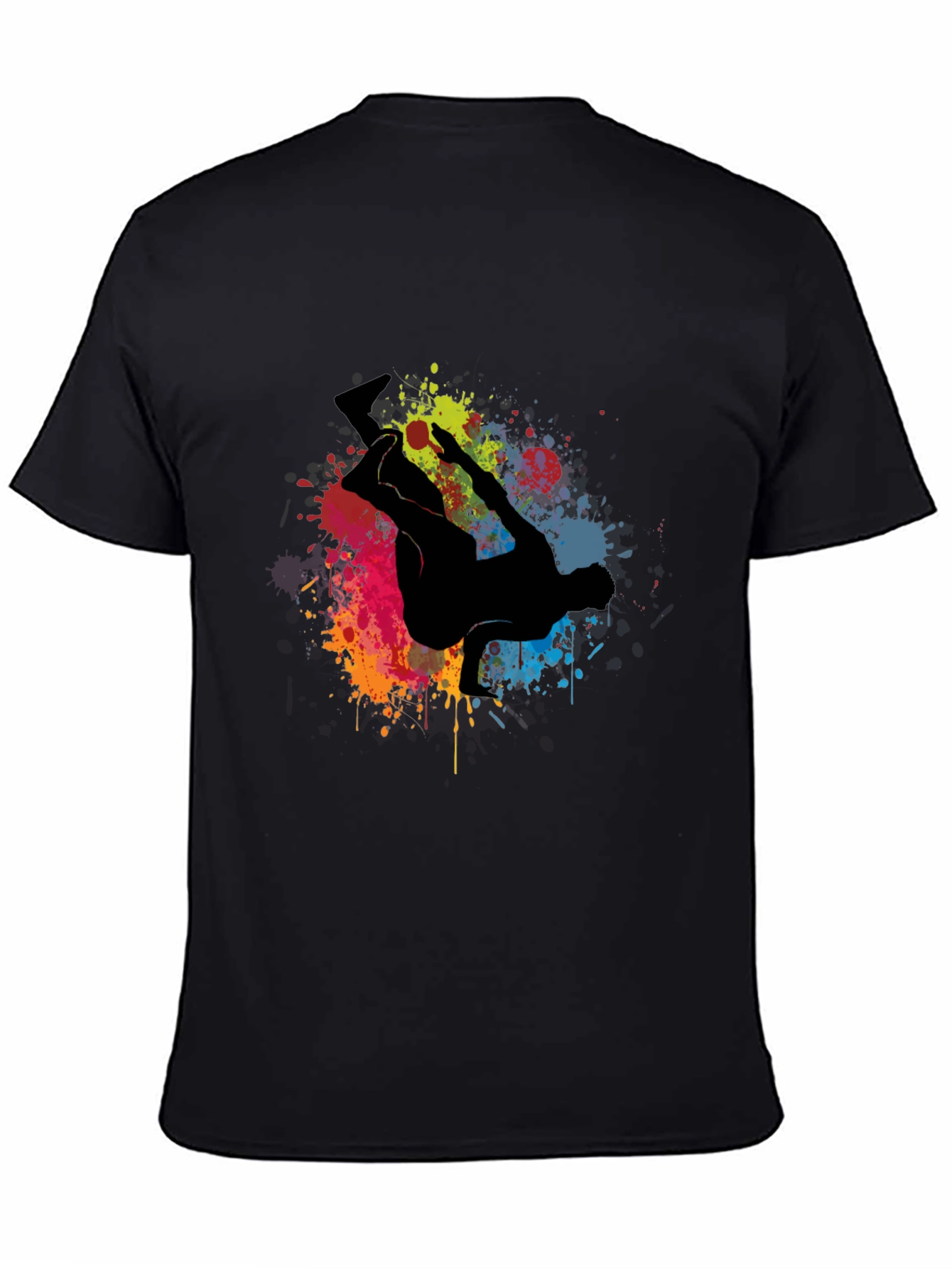 Urban Style T-Shirt with Graffiti Dancer