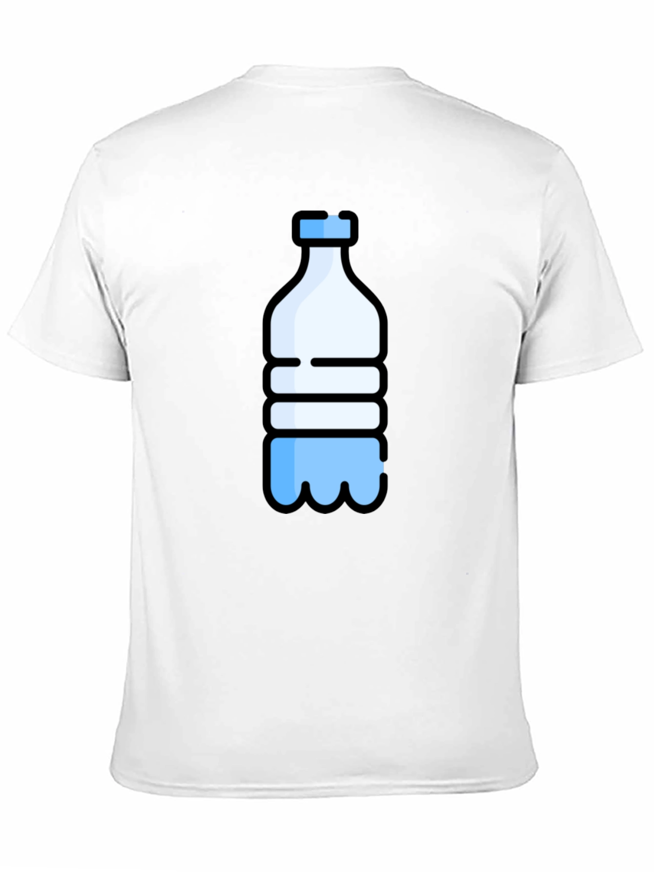 Water Bottle Graphic Tee - Black