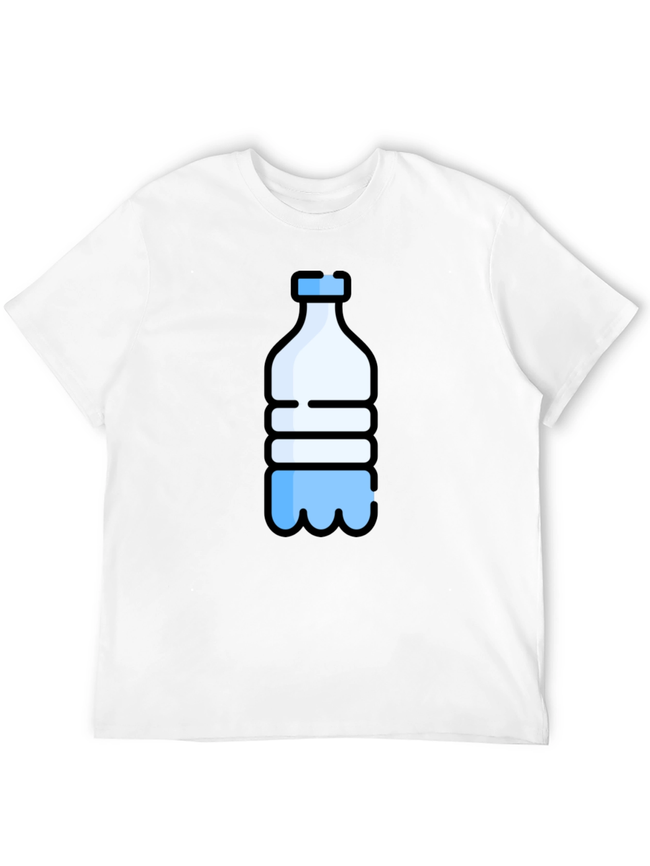 Water Bottle Graphic Tee - Black