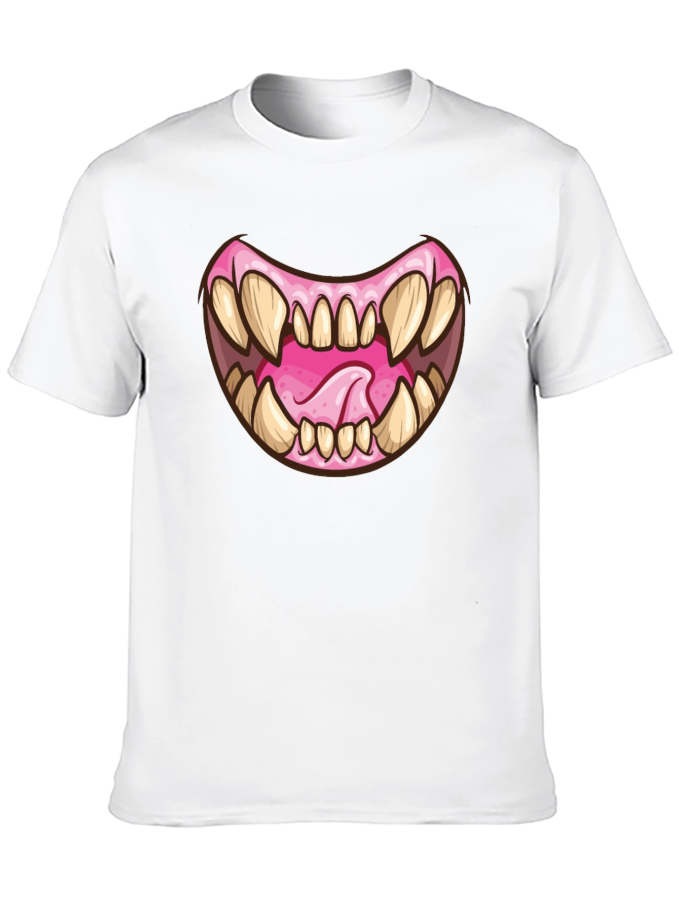 Monster Mouth Graphic Black T-Shirt