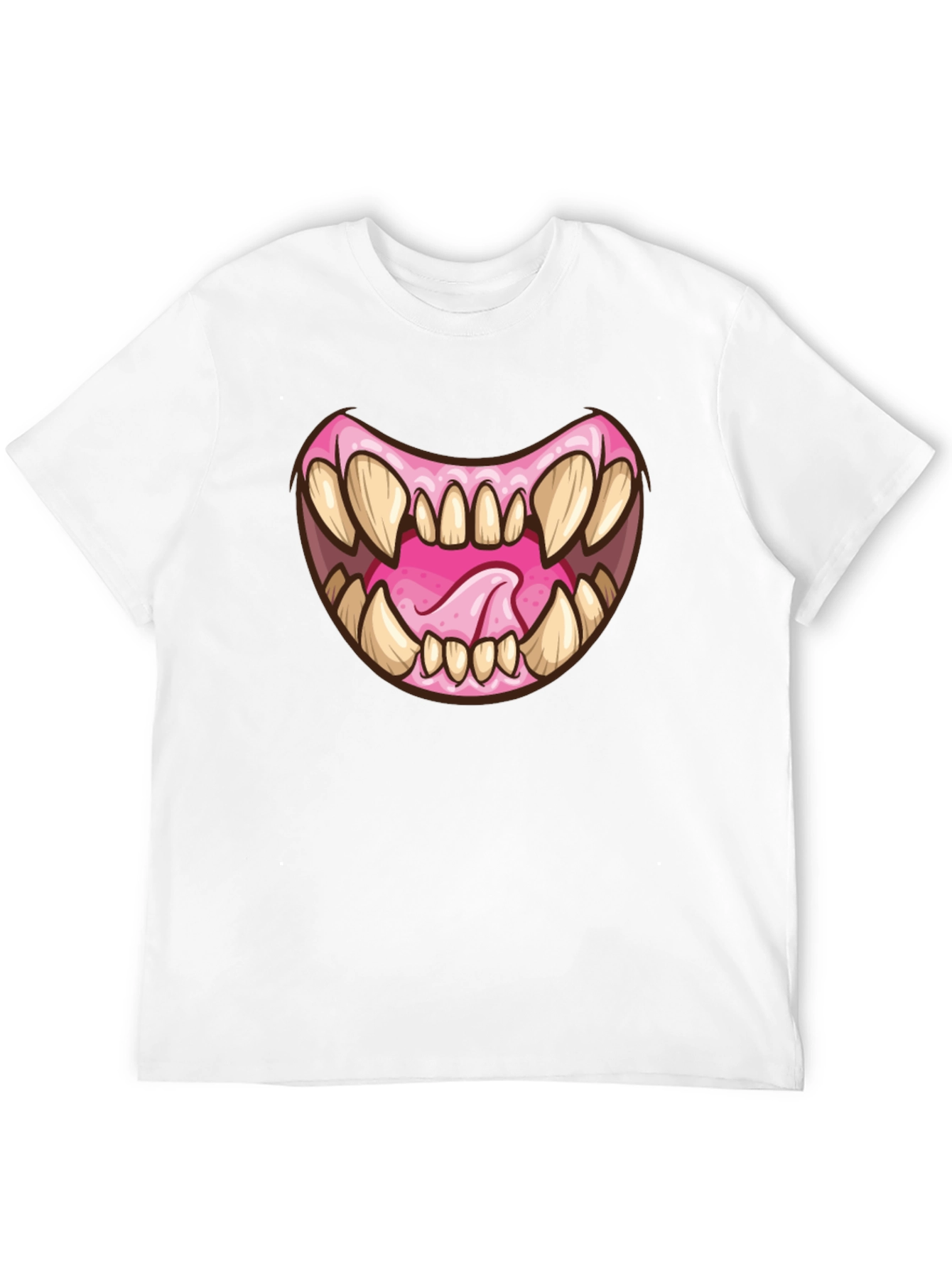 Monster Mouth Graphic Black T-Shirt